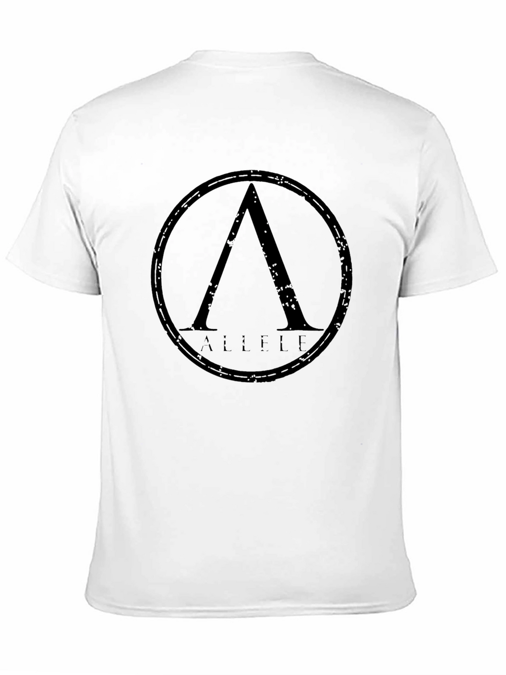 Mens Black Allele Graphic Print Crew Neck T-Shirt