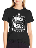 Nurse Runs On Jesus and Coffee T-Shirt