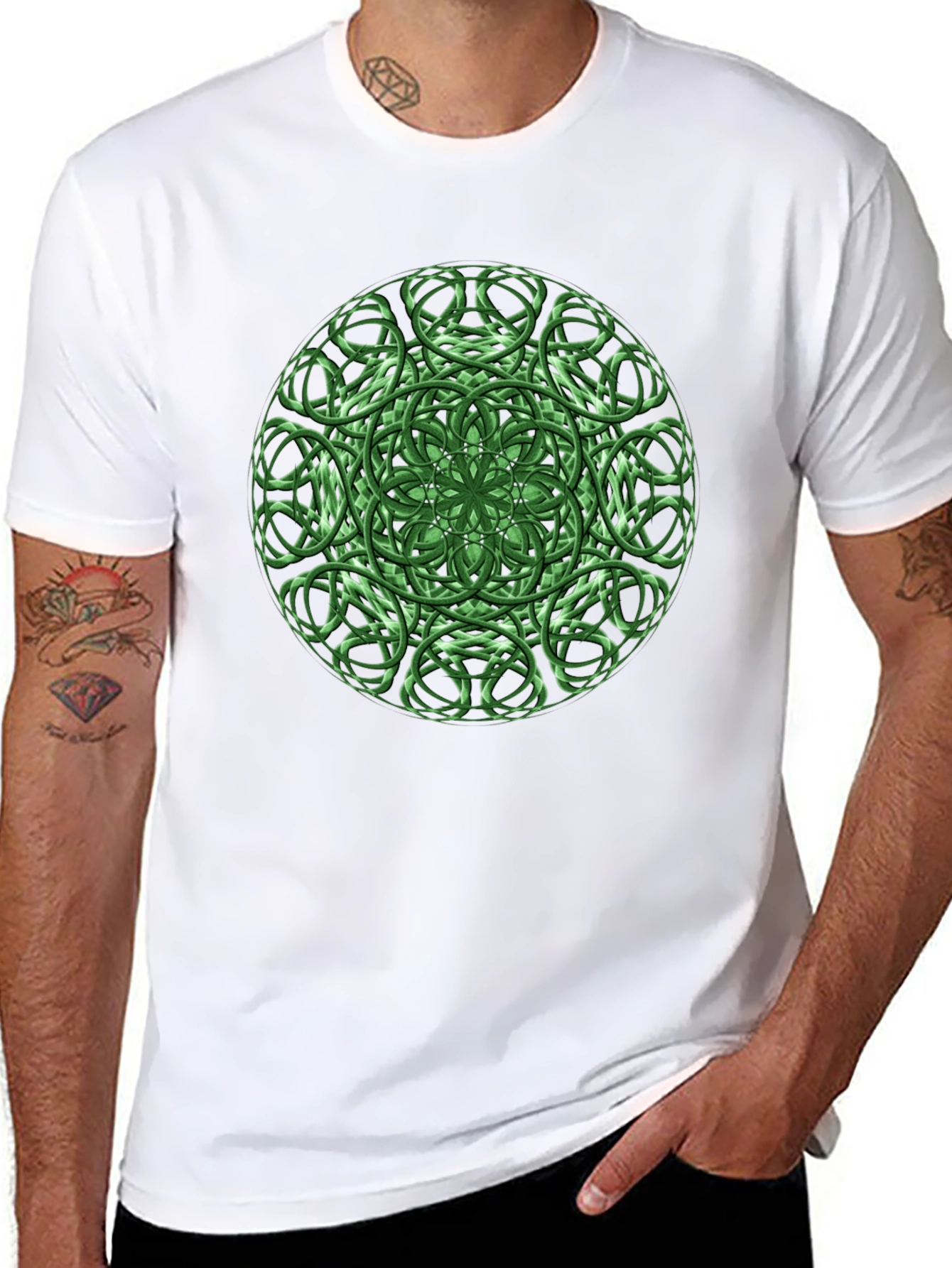 Emerald Celtic Knot Graphic Tee