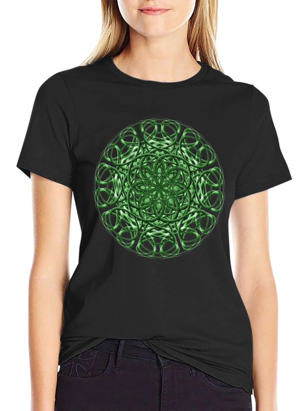 Emerald Celtic Knot Graphic Tee