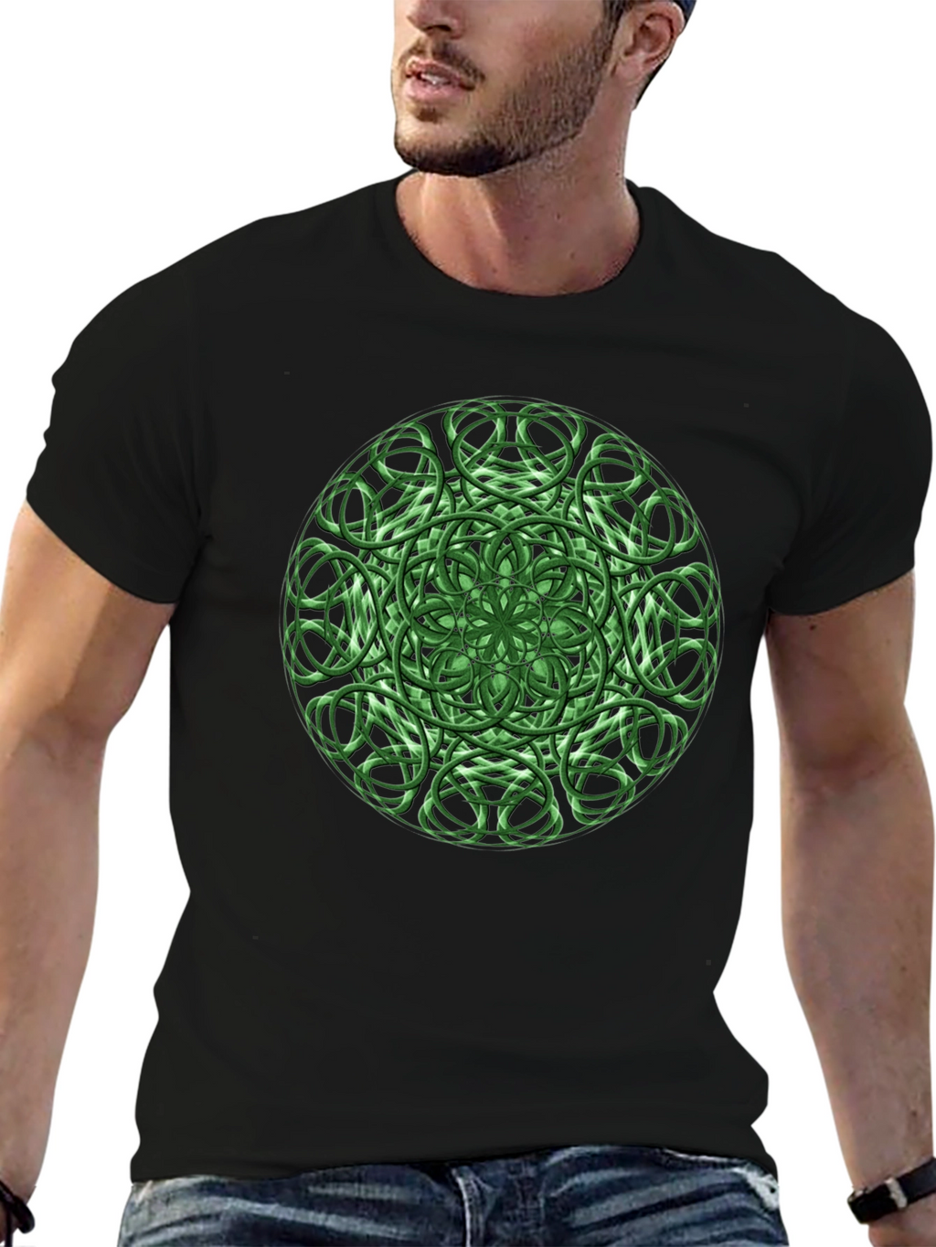 Emerald Celtic Knot Graphic Tee