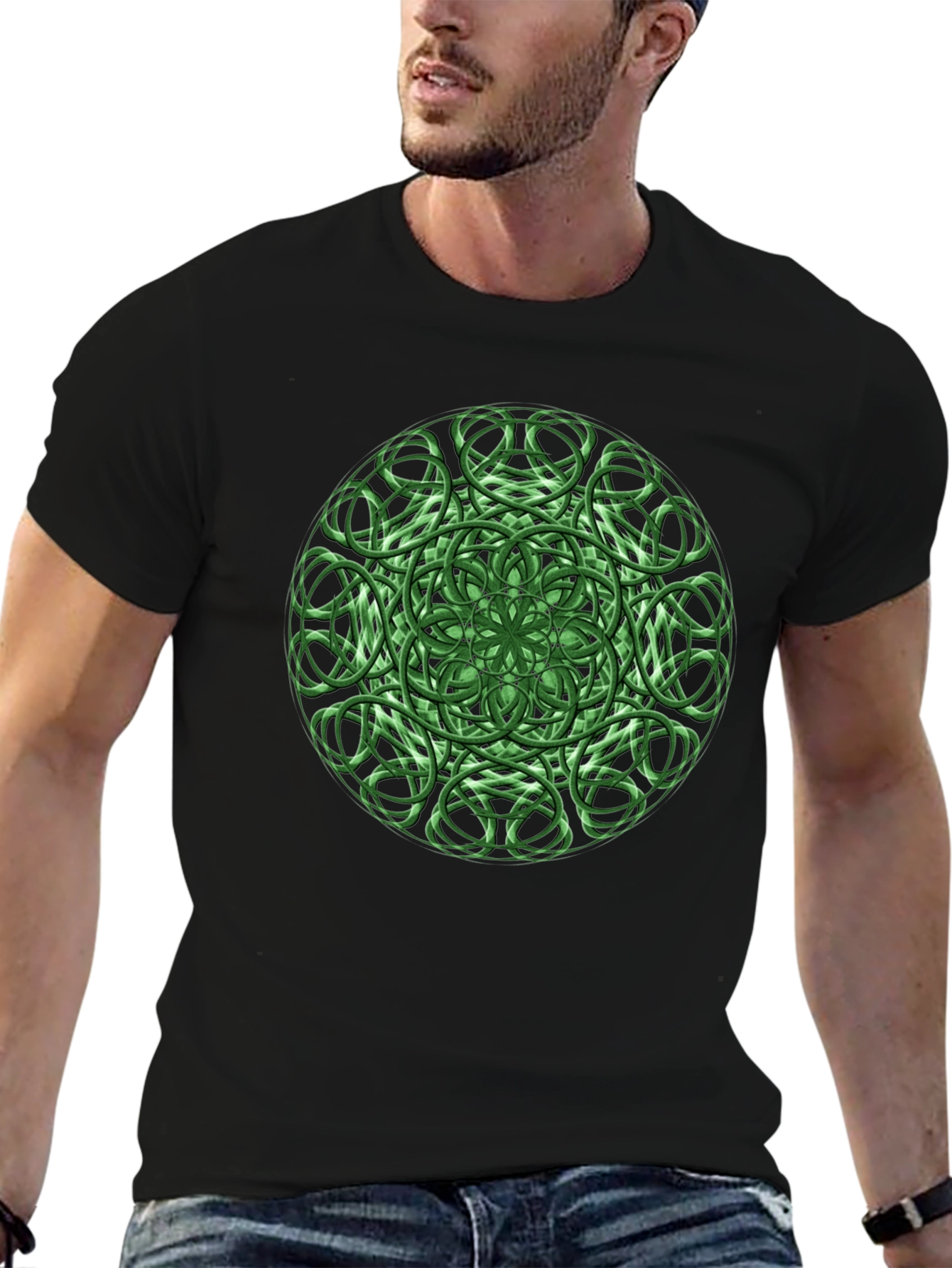 Emerald Celtic Knot Graphic Tee