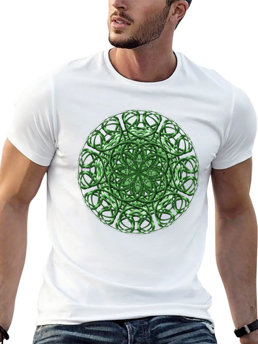 Emerald Celtic Knot Graphic Tee