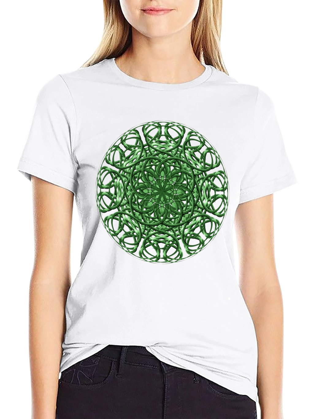 Emerald Celtic Knot Graphic Tee