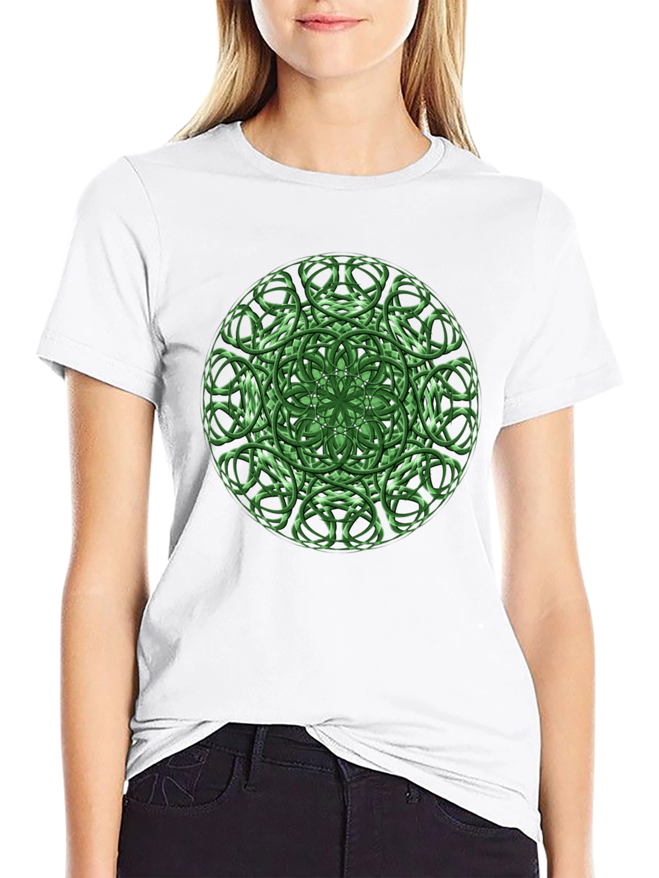 Emerald Celtic Knot Graphic Tee
