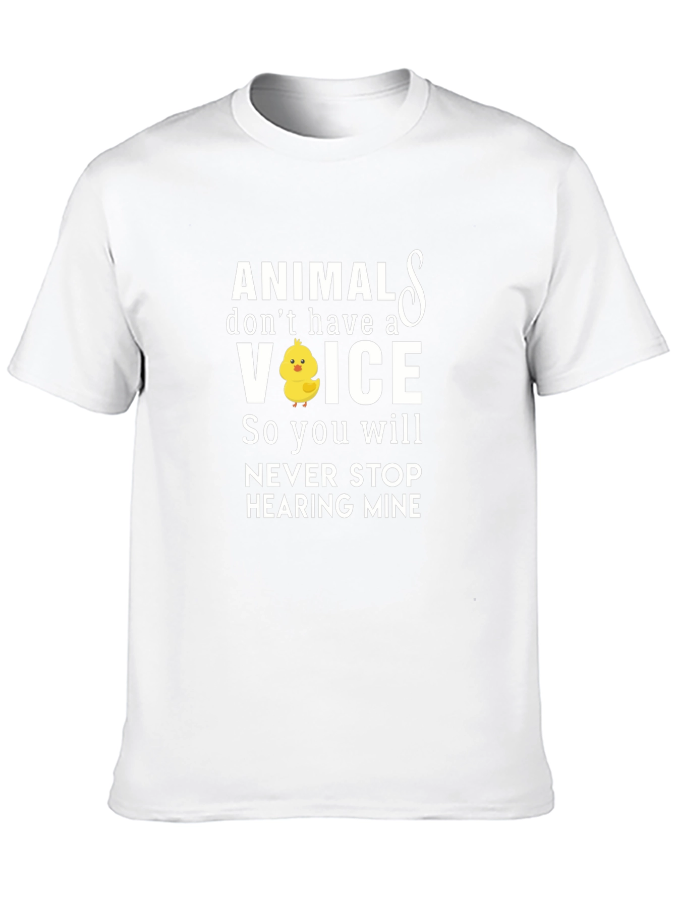 Animals Voice T-Shirt Vegan Activist Tee