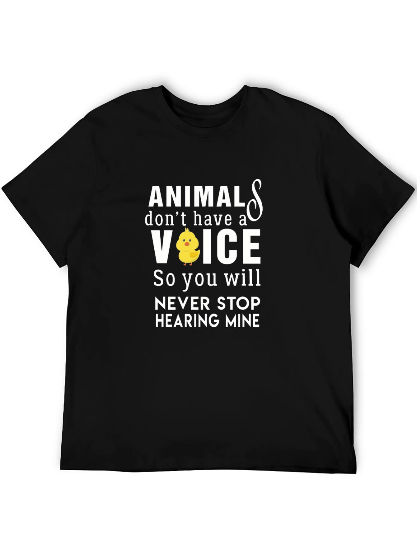 Animals Voice T-Shirt Vegan Activist Tee