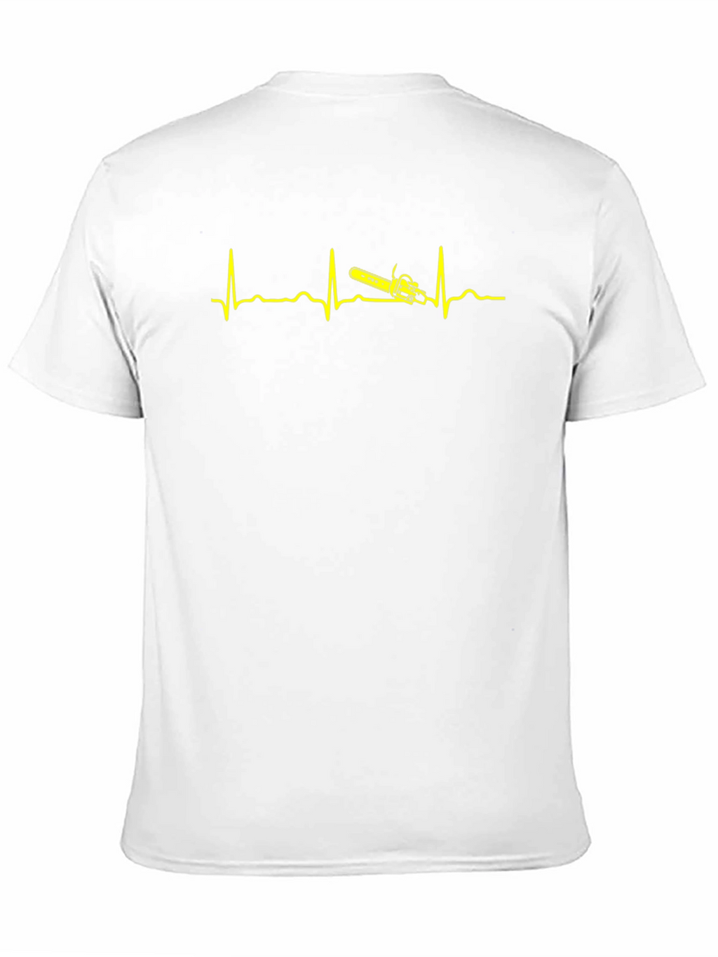 Chainsaw Heartbeat T-Shirt - Lumberjack Pulse Tee