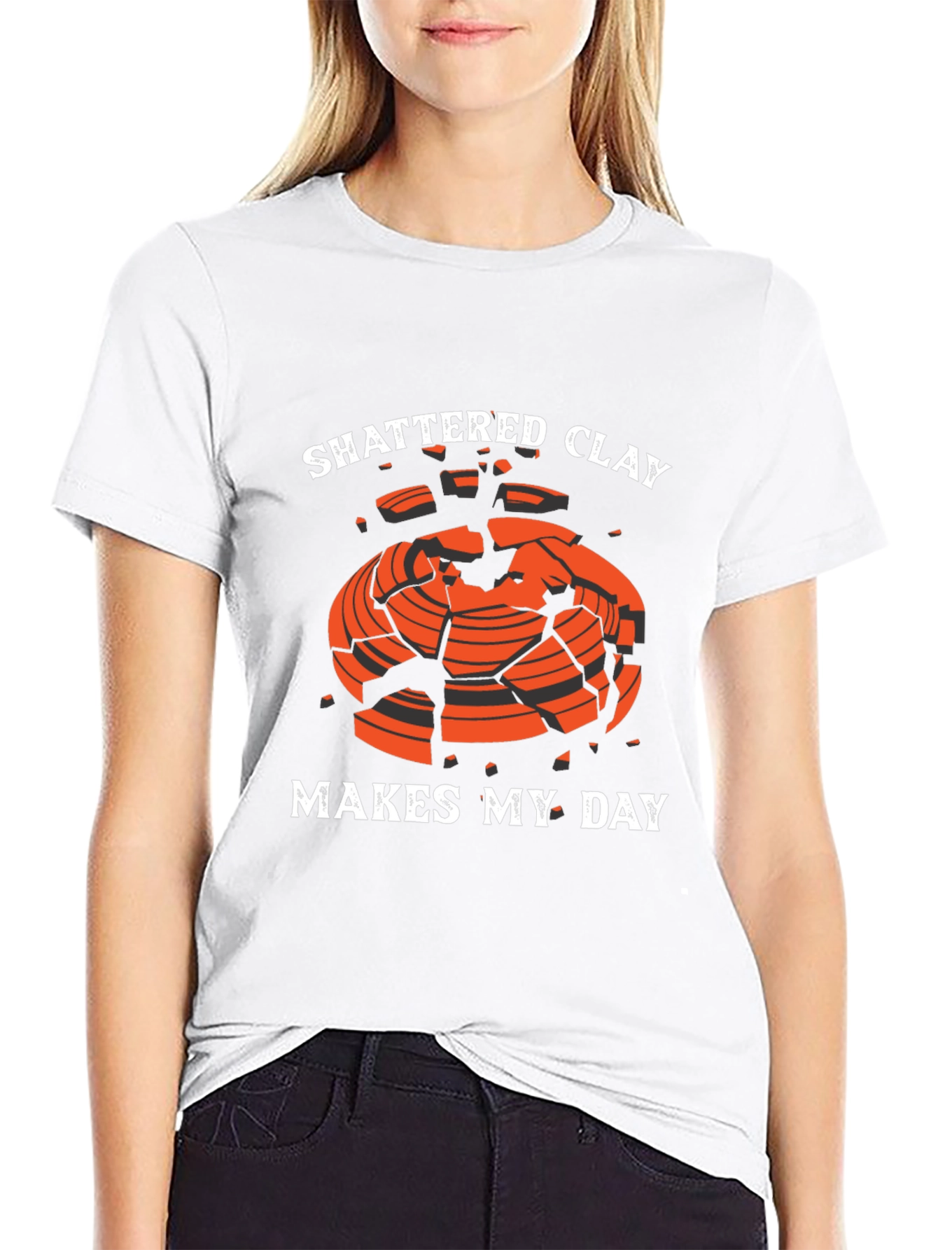 Shattered Clay Makes My Day Graphic Tee
