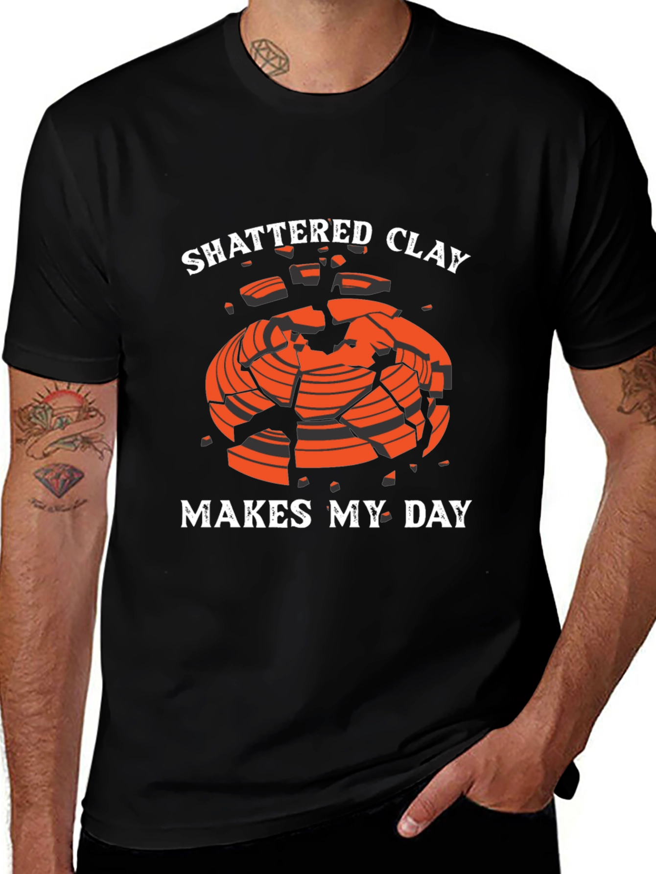 Shattered Clay Makes My Day Graphic Tee