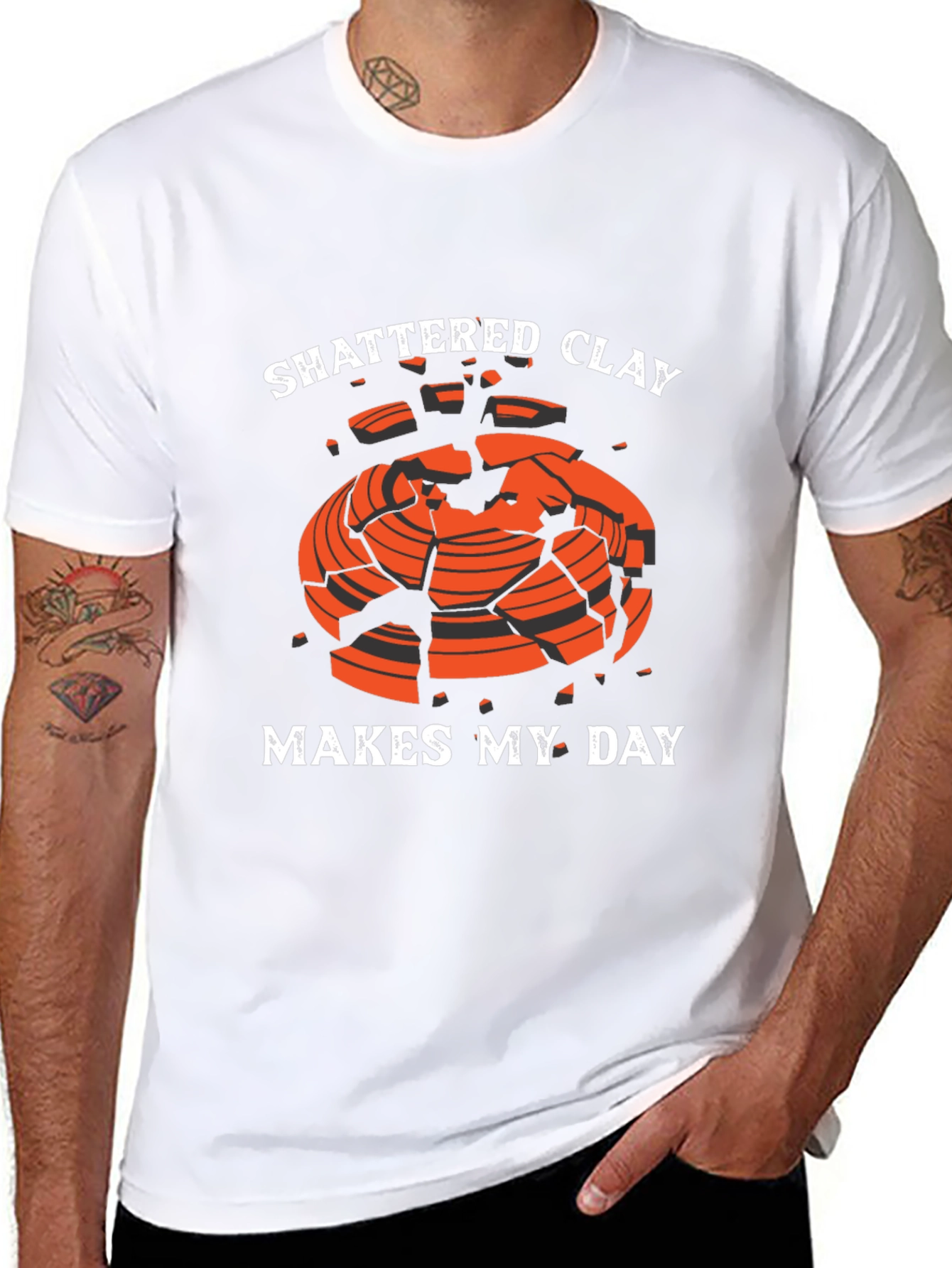 Shattered Clay Makes My Day Graphic Tee