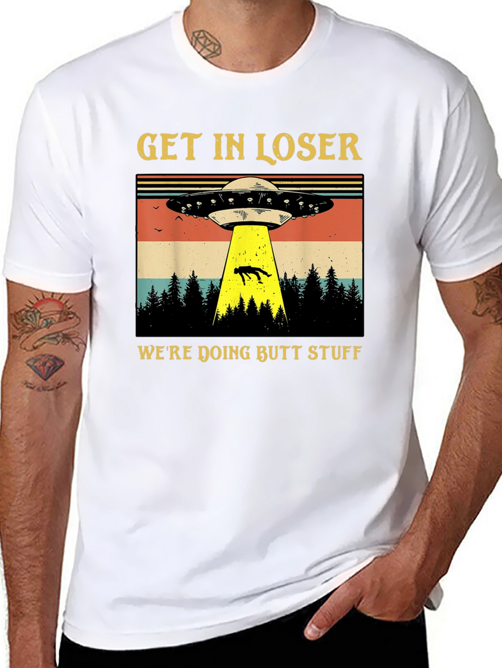 Alien Abduction T-Shirt: Get In Loser