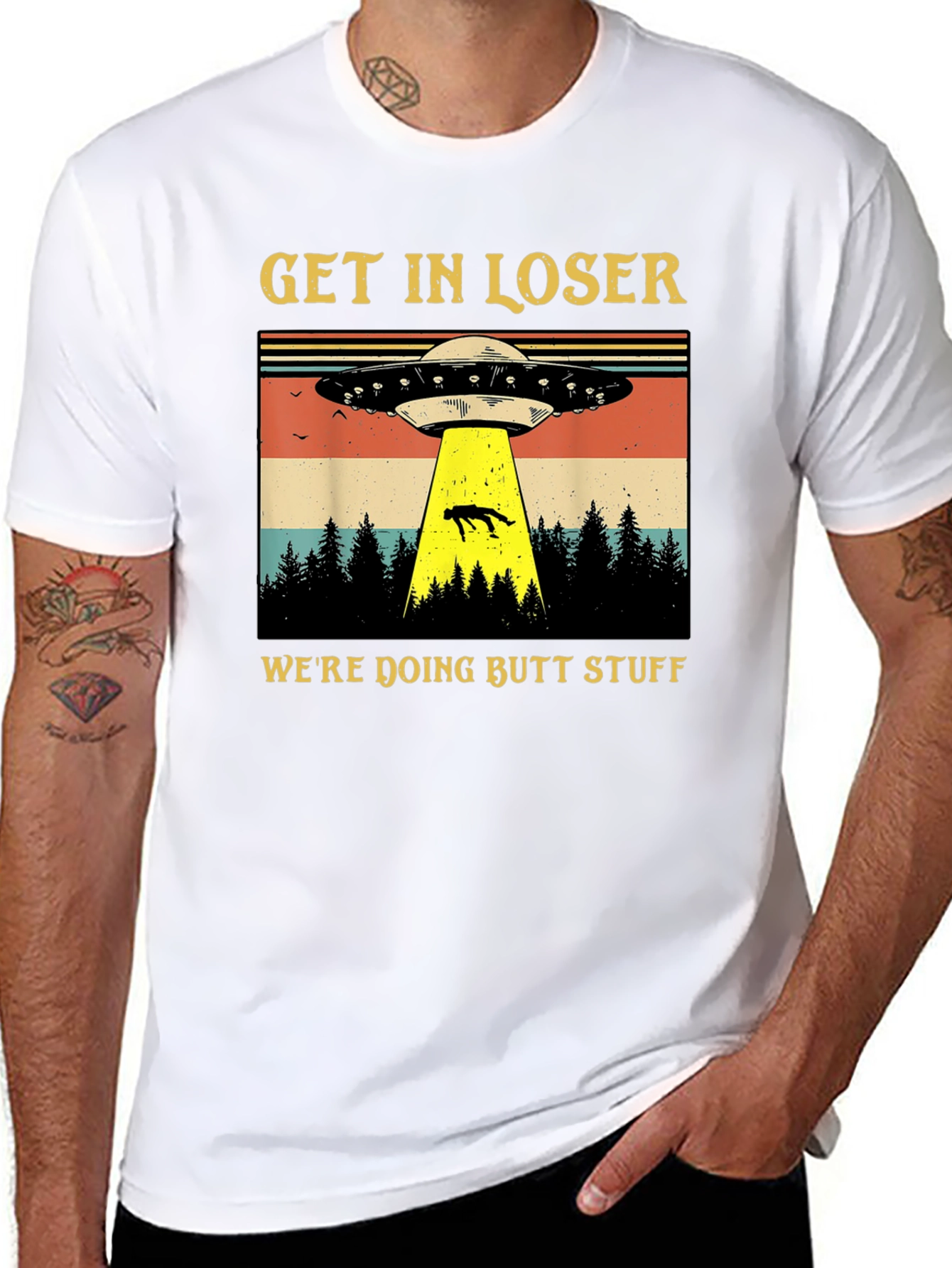 Alien Abduction T-Shirt: Get In Loser