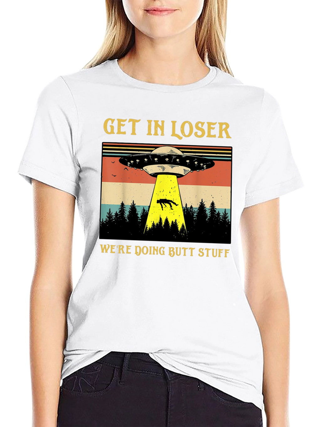 Alien Abduction T-Shirt: Get In Loser