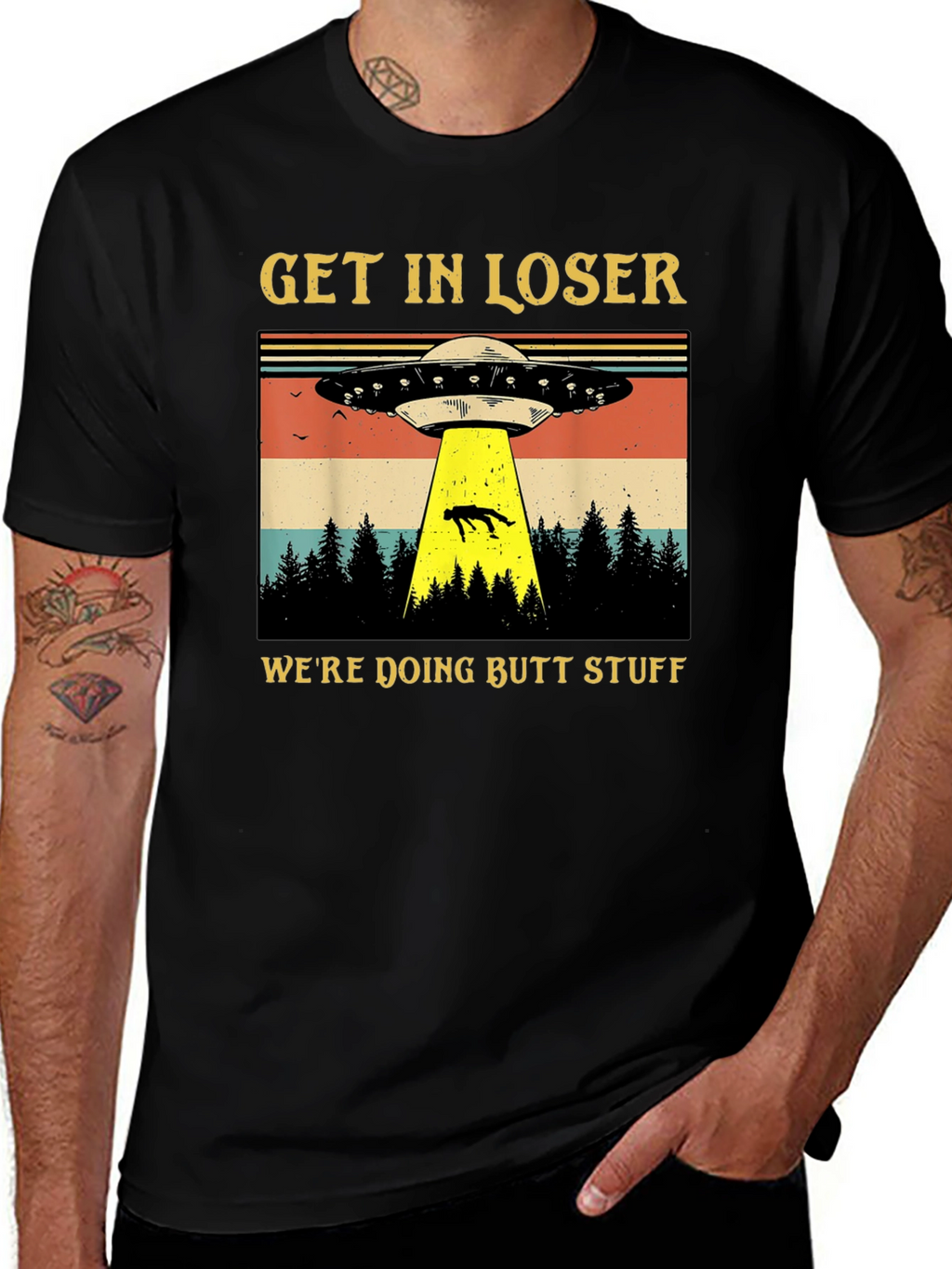 Alien Abduction T-Shirt: Get In Loser