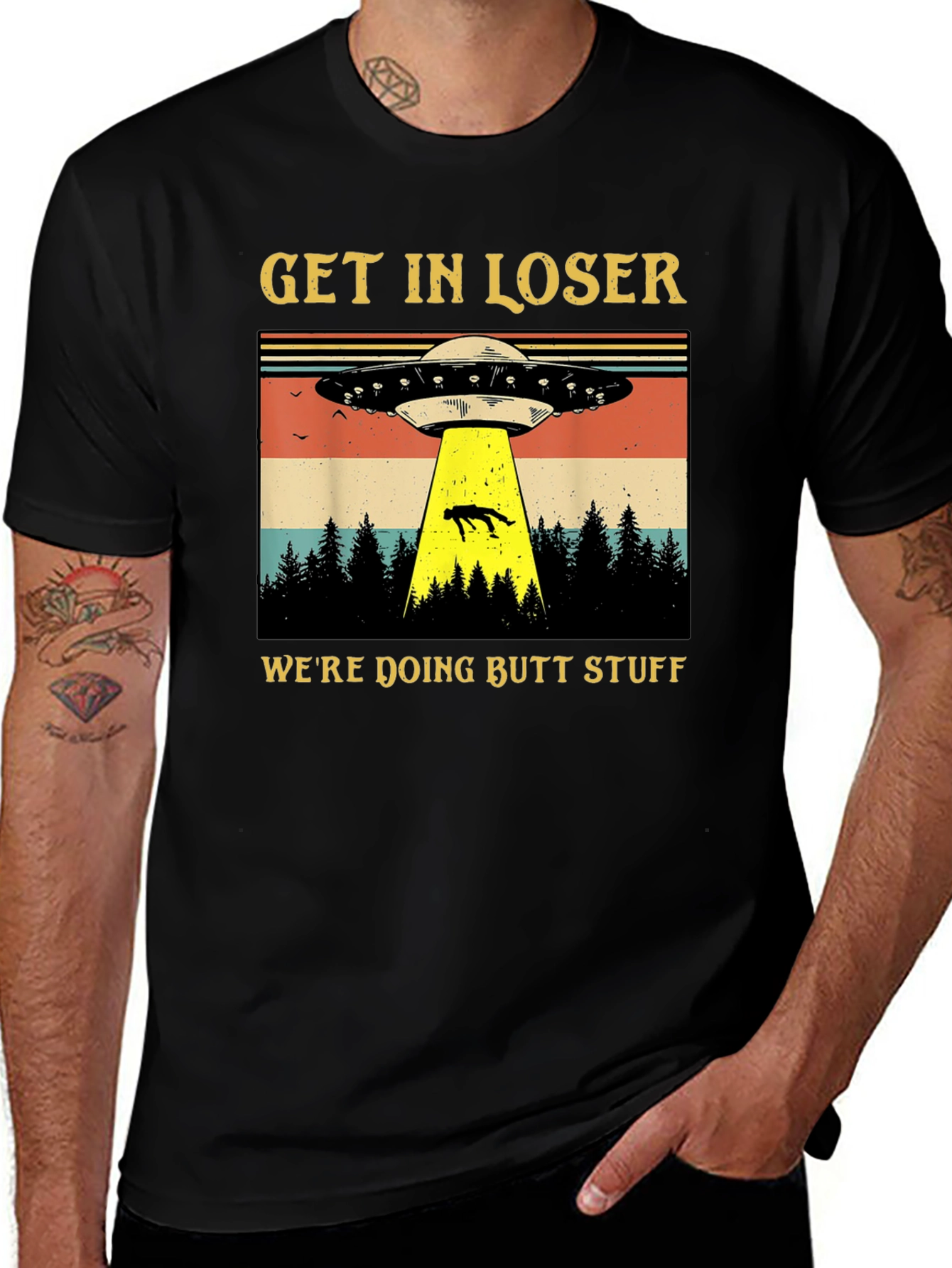 Alien Abduction T-Shirt: Get In Loser