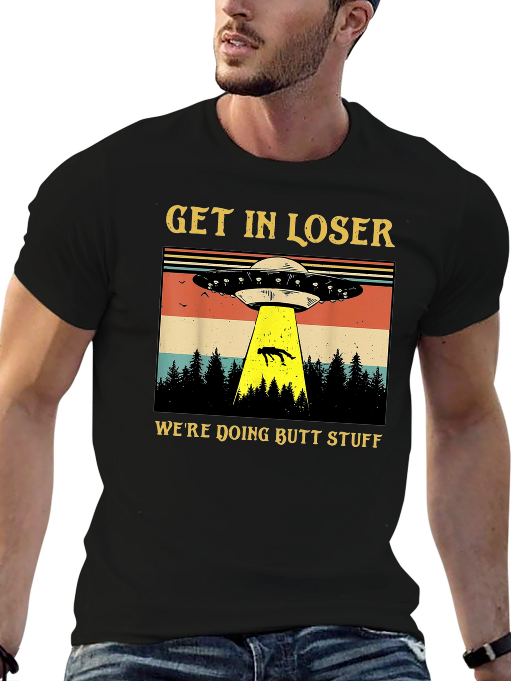 Alien Abduction T-Shirt: Get In Loser