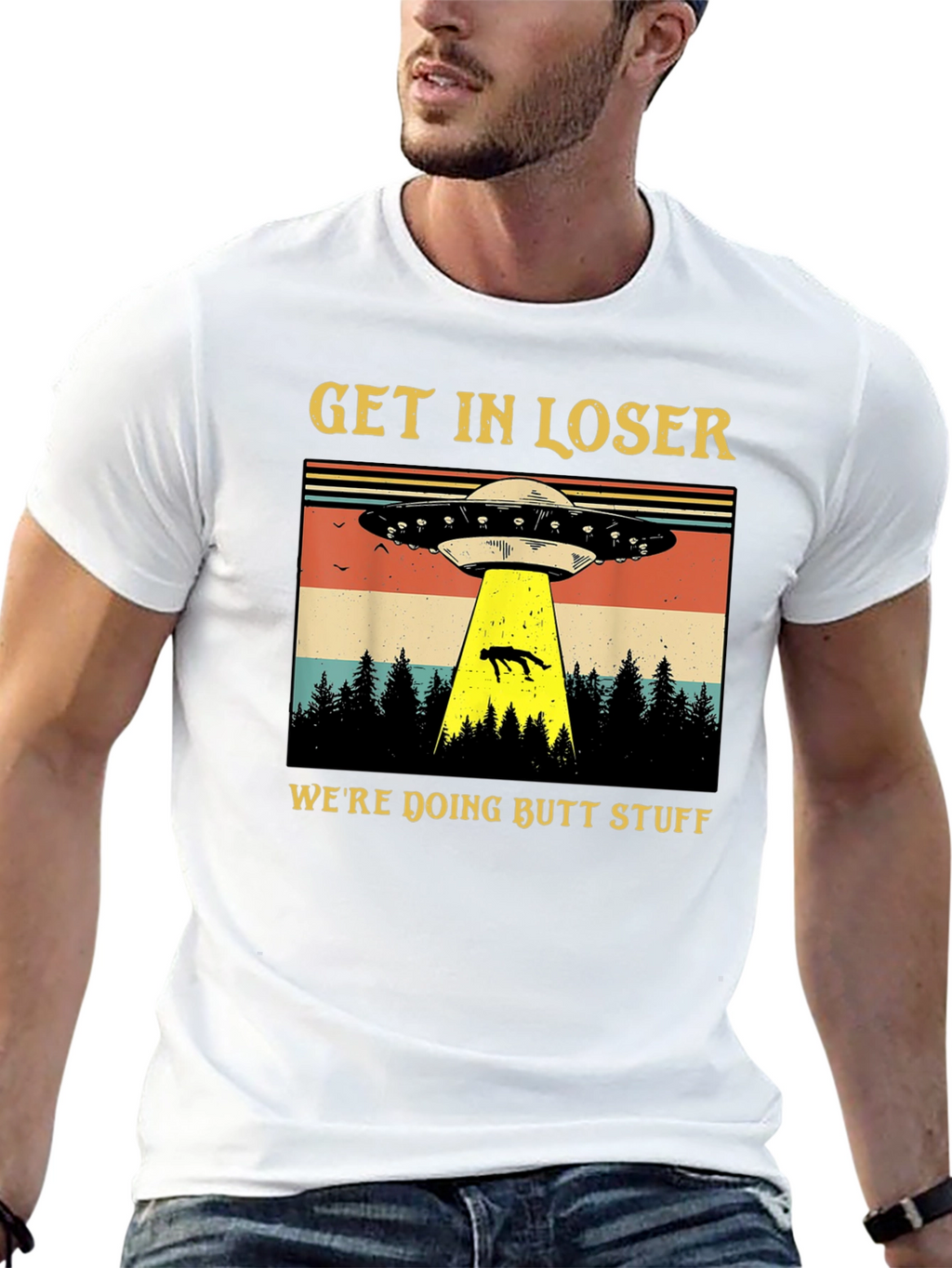 Alien Abduction T-Shirt: Get In Loser