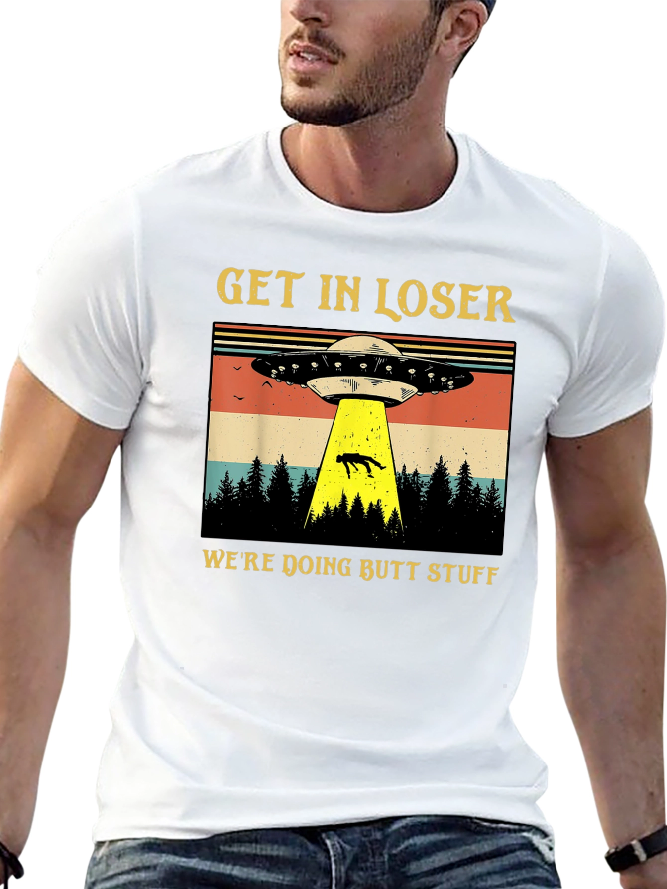 Alien Abduction T-Shirt: Get In Loser