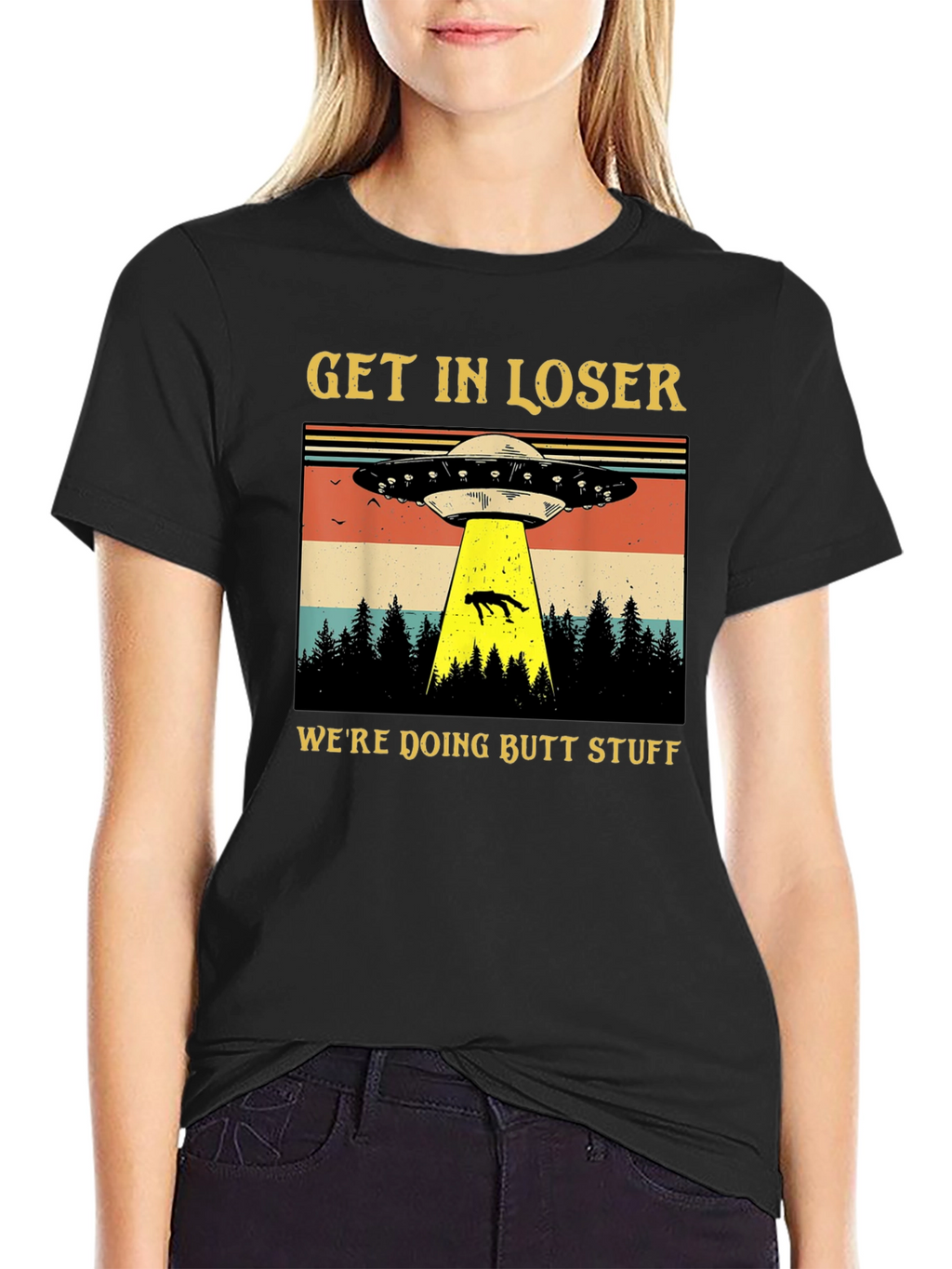 Alien Abduction T-Shirt: Get In Loser