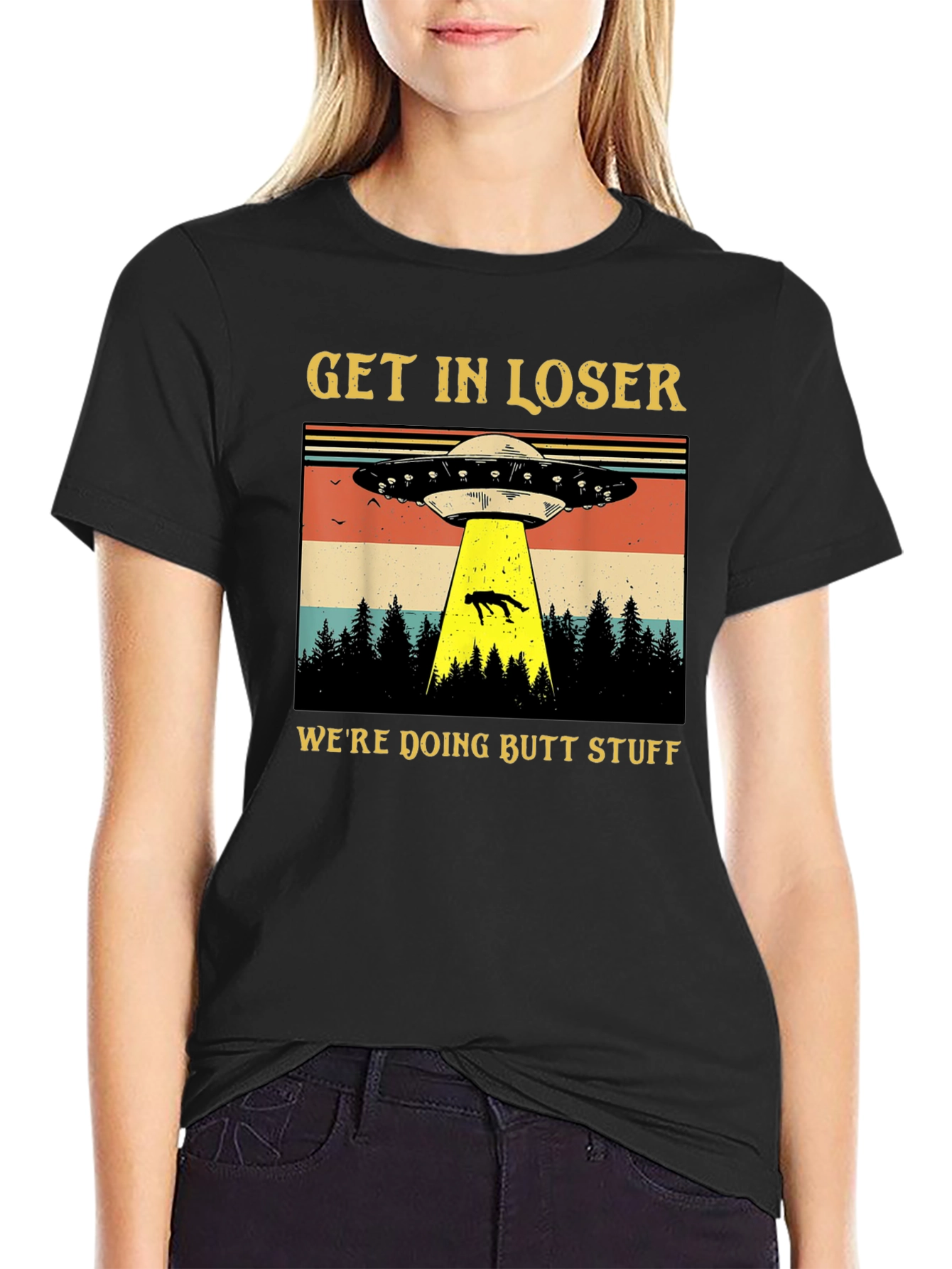 Alien Abduction T-Shirt: Get In Loser