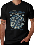 Classic Ride Motorcycle Graphic T-Shirt - Military Pride