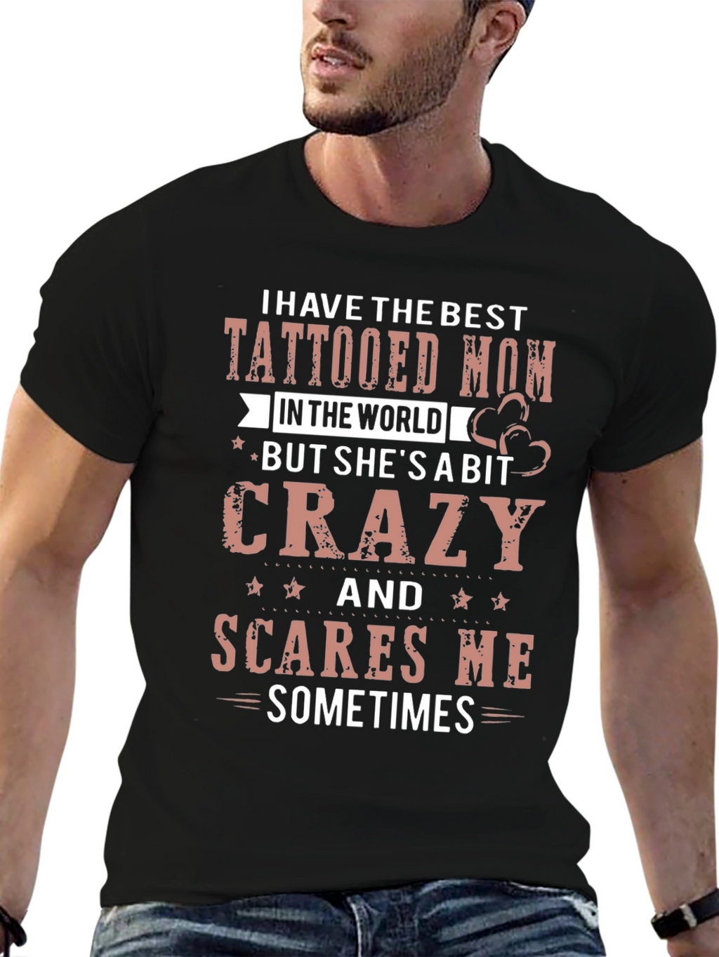 Tattooed Mom Graphic Tee - Crazy But Loved!