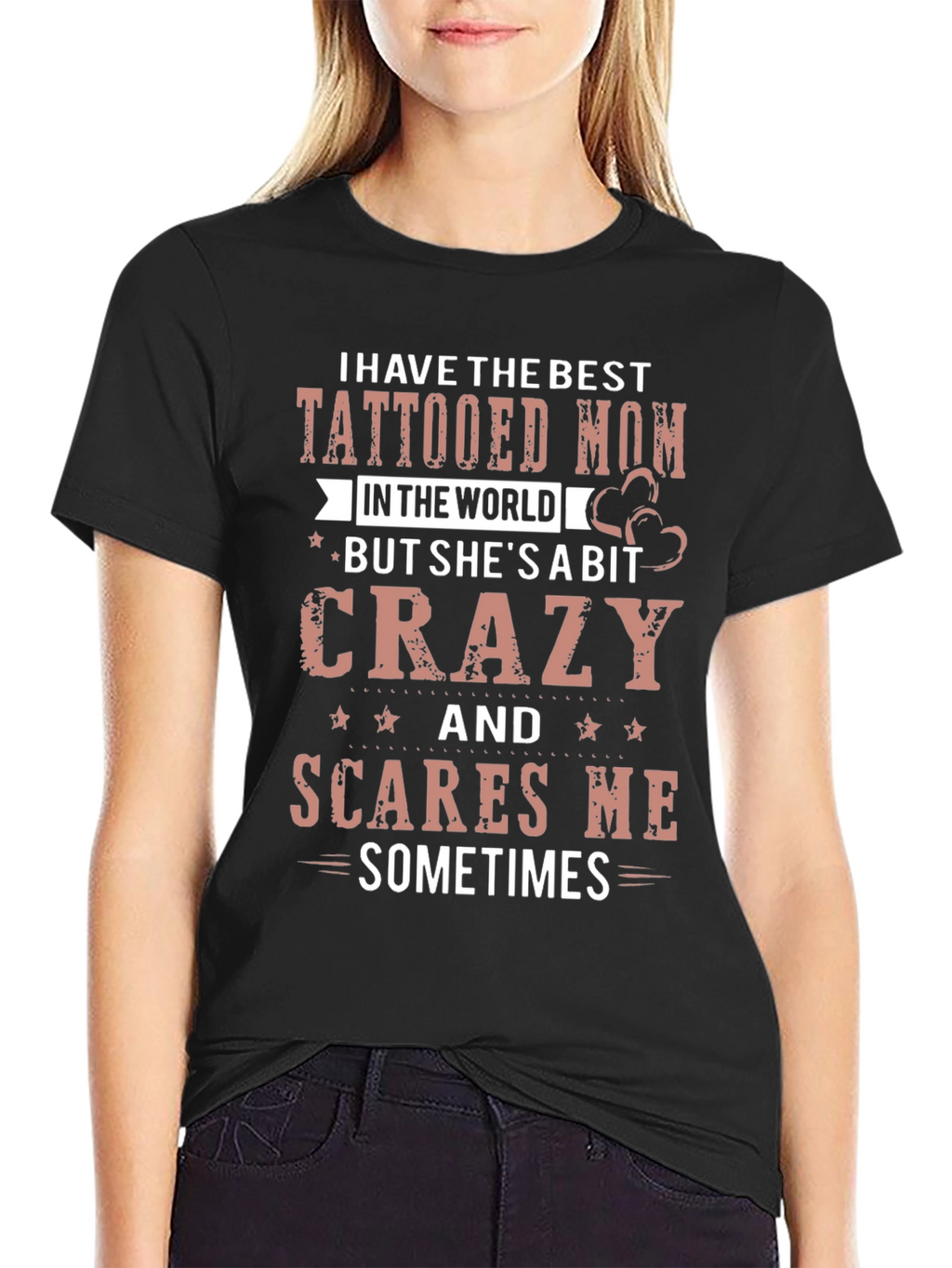 Tattooed Mom Graphic Tee - Crazy But Loved!