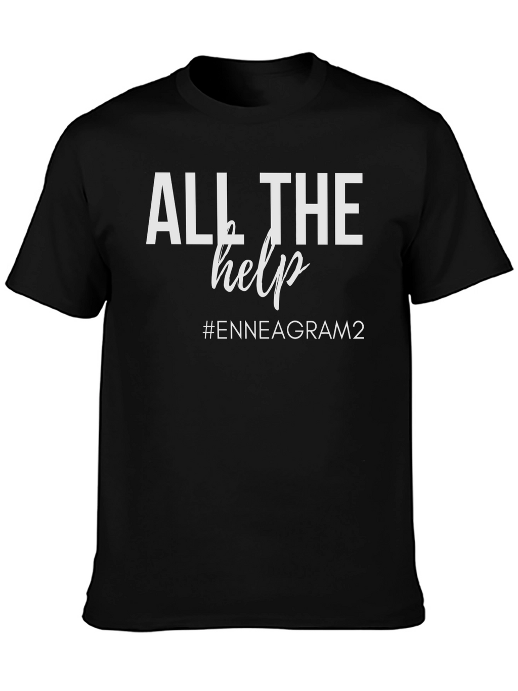 All The Help Enneagram 2 Black Tee