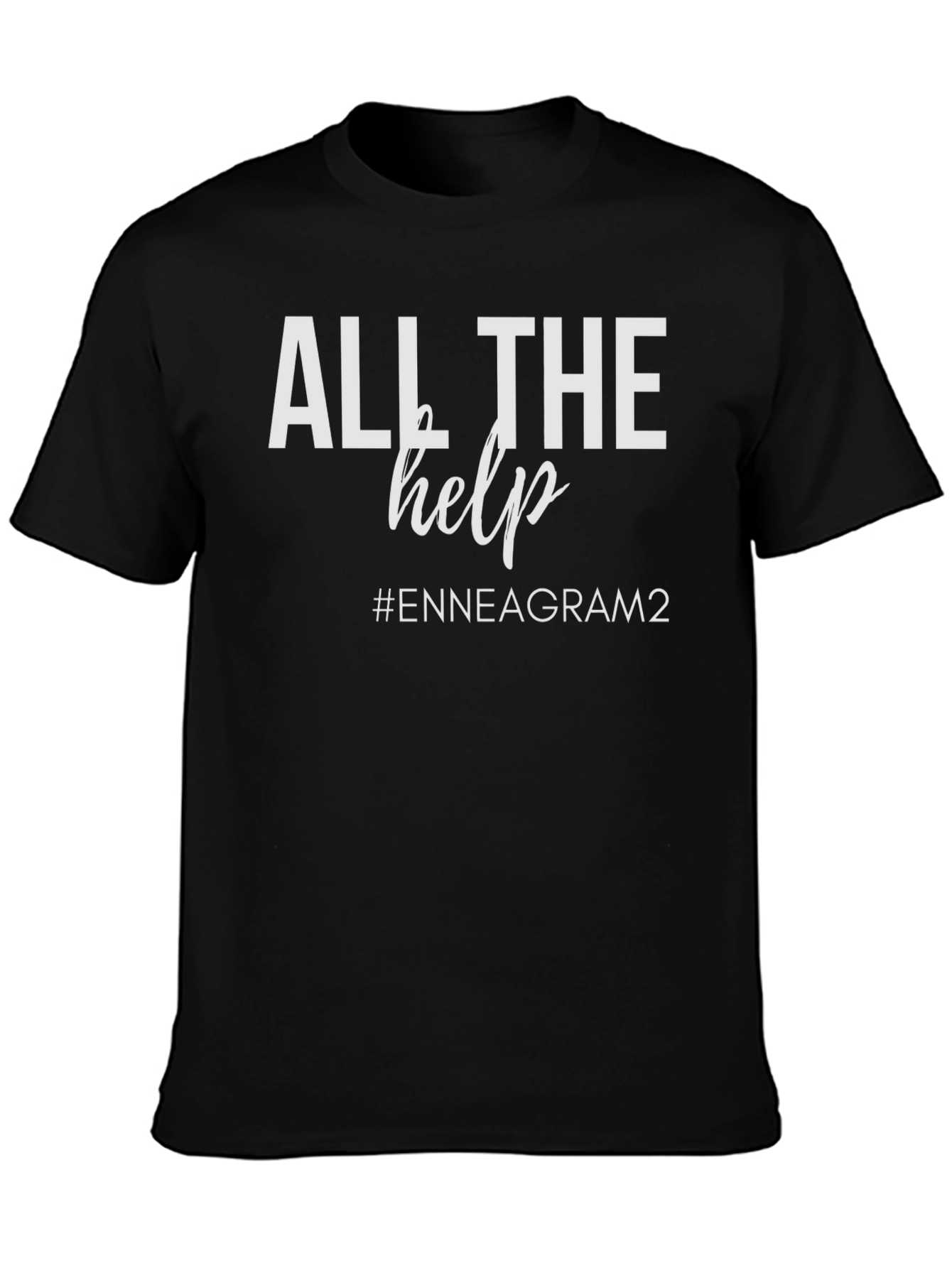 All The Help Enneagram 2 Black Tee