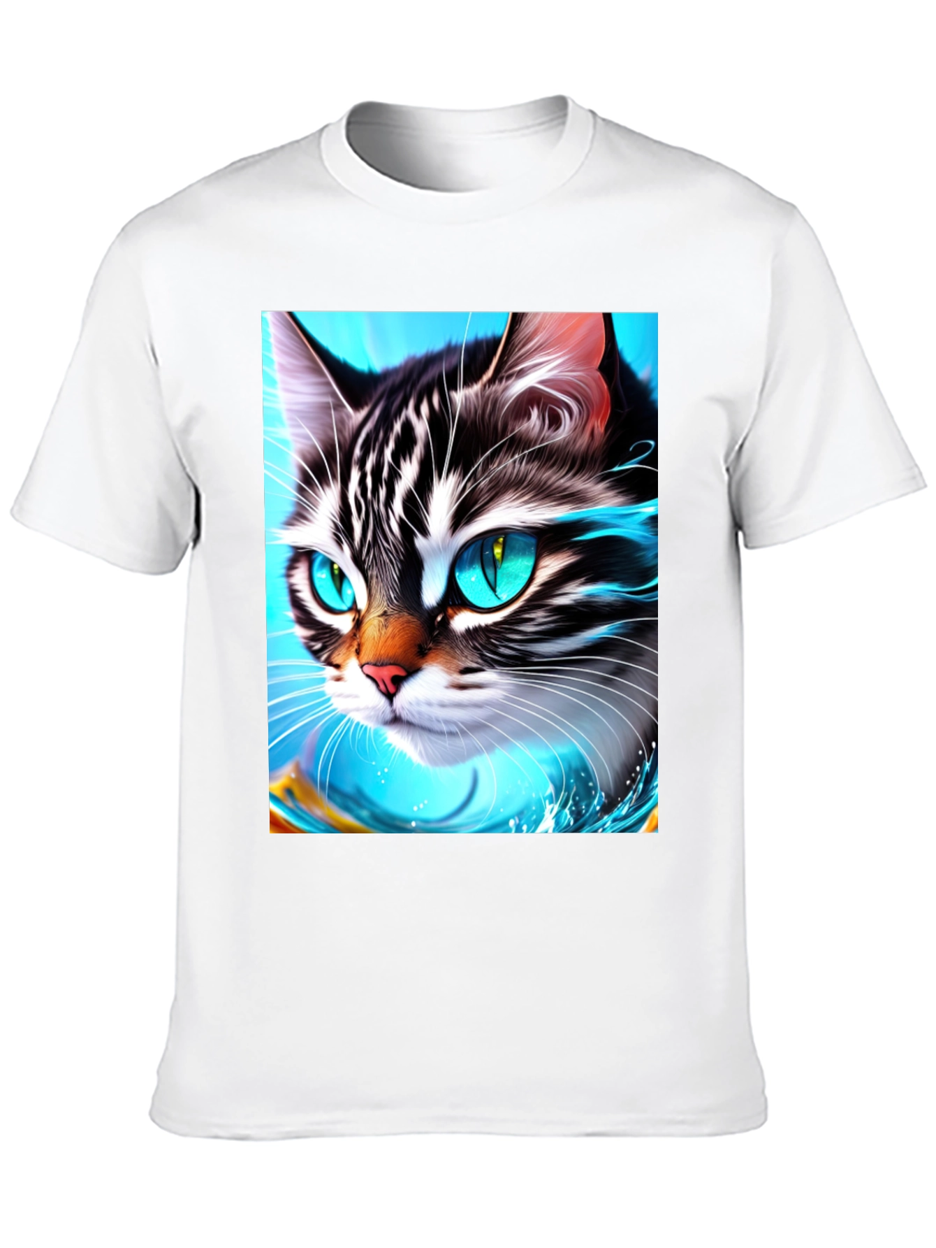 Cat Face T-Shirt - Cool Graphic Tee