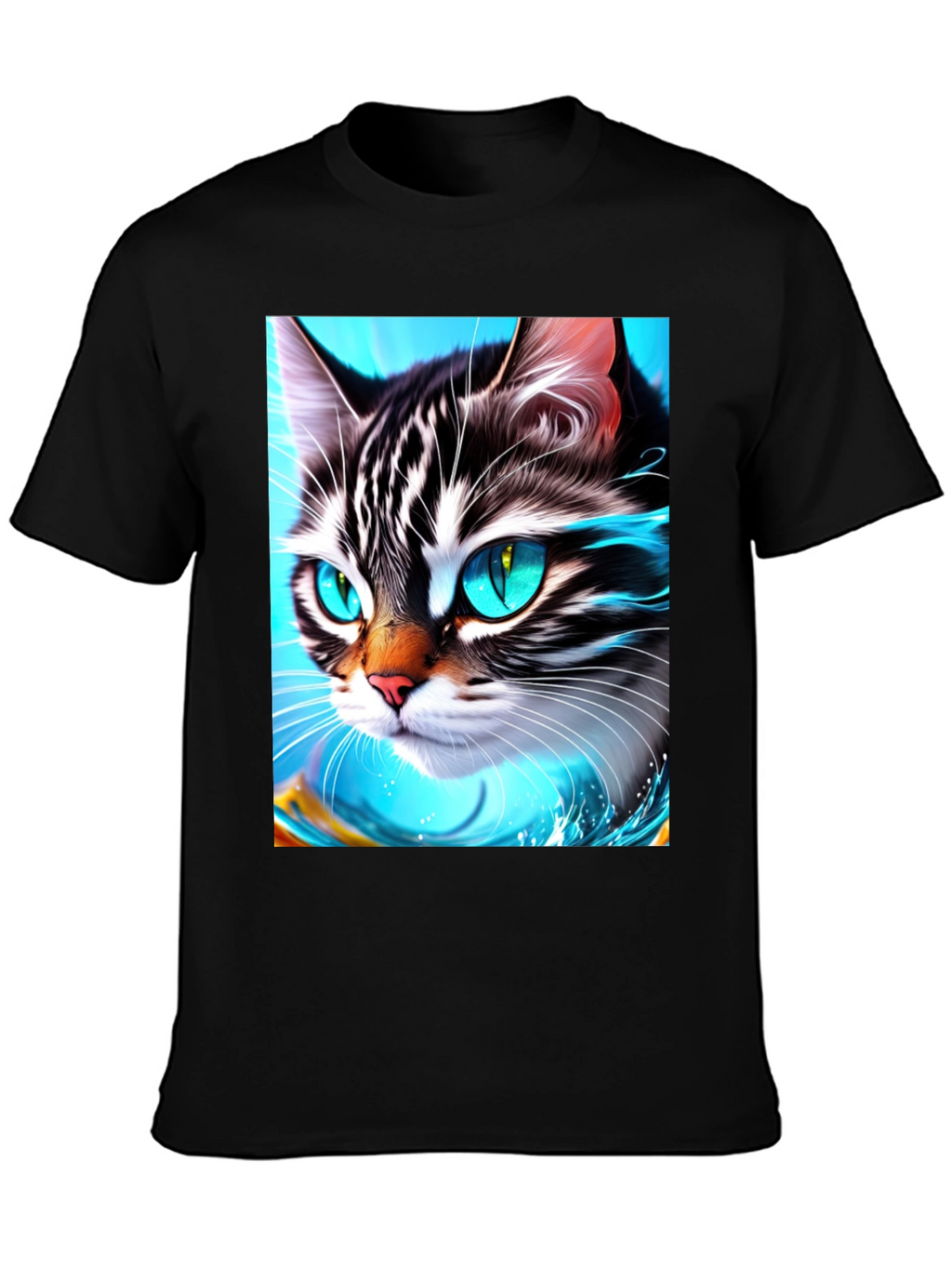 Cat Face T-Shirt - Cool Graphic Tee