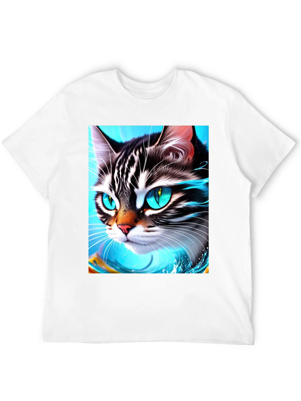 Cat Face T-Shirt - Cool Graphic Tee