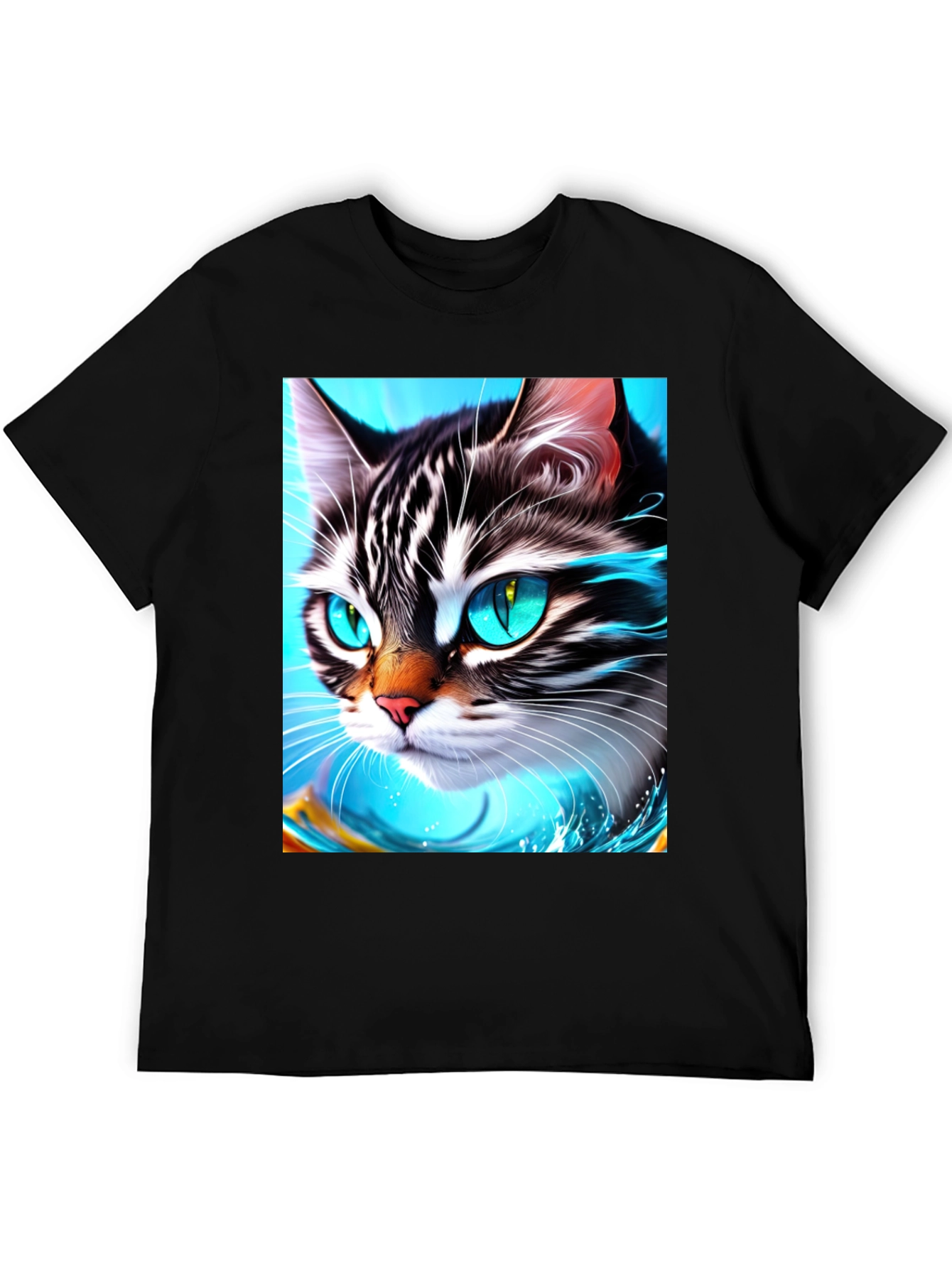 Cat Face T-Shirt - Cool Graphic Tee