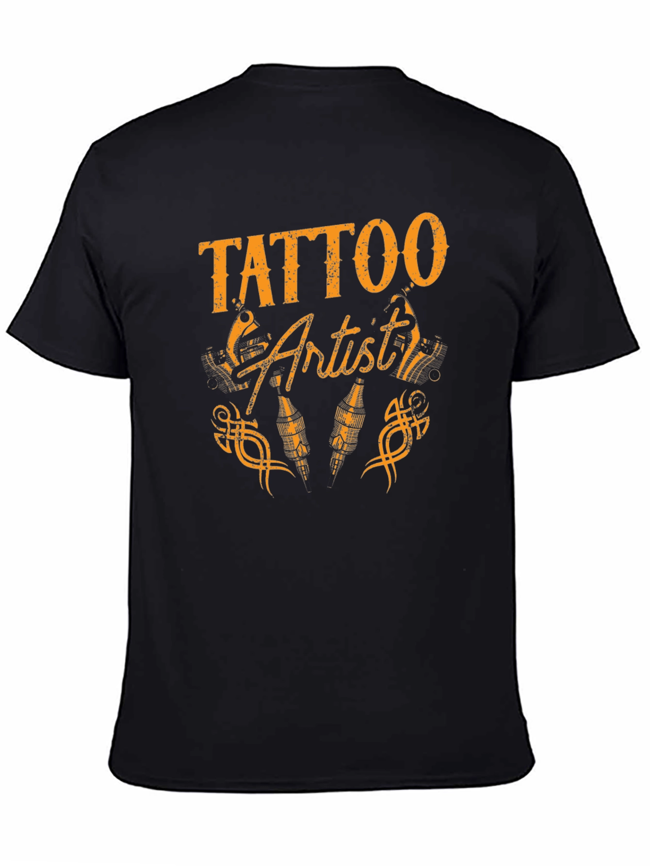Tattoo Artist Graphic Tee - Black Cotton T-Shirt