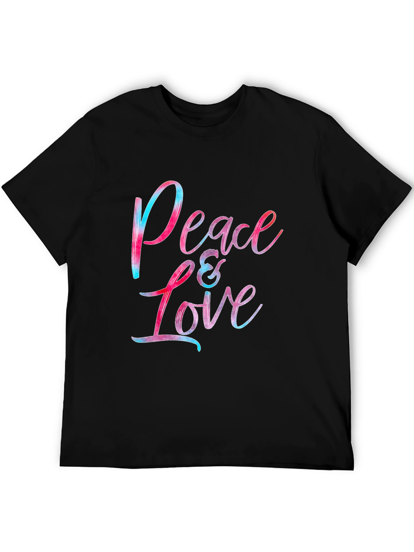Peace & Love Graphic Tee - Soft Cotton Blend Comfort