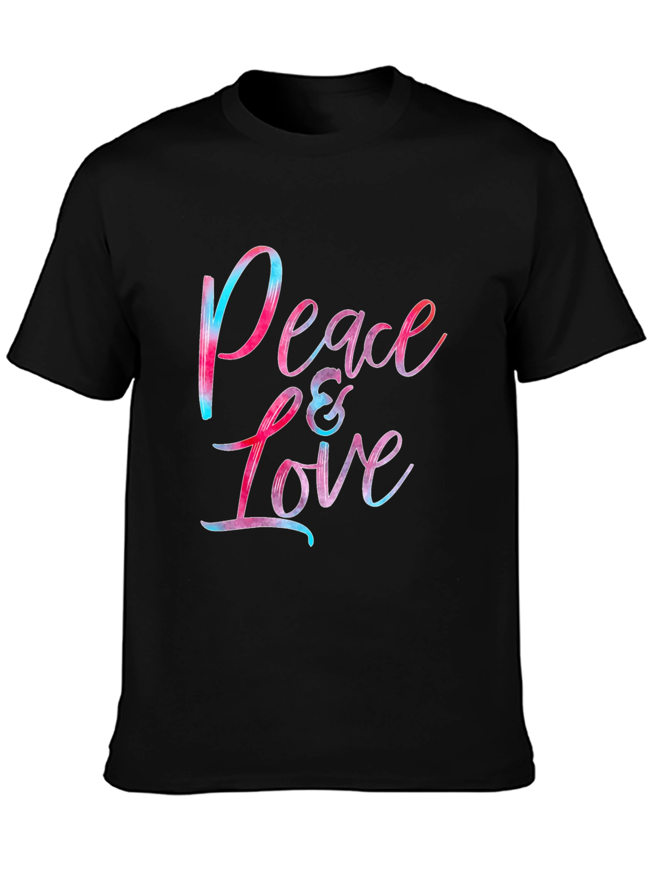 Peace & Love Graphic Tee - Soft Cotton Blend Comfort