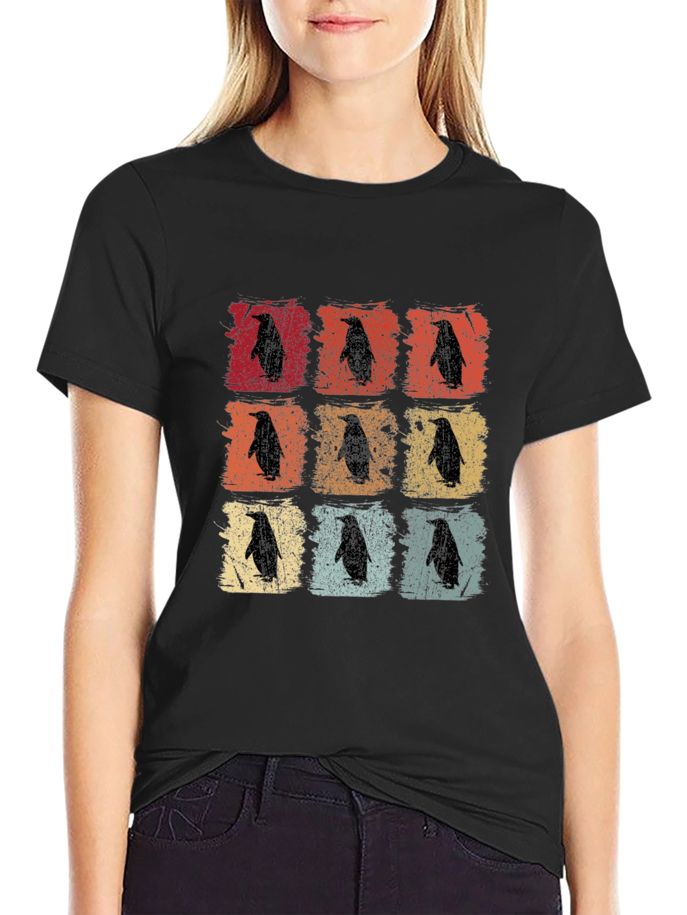 Retro Penguin T-Shirt - Vintage Style Graphic Tee