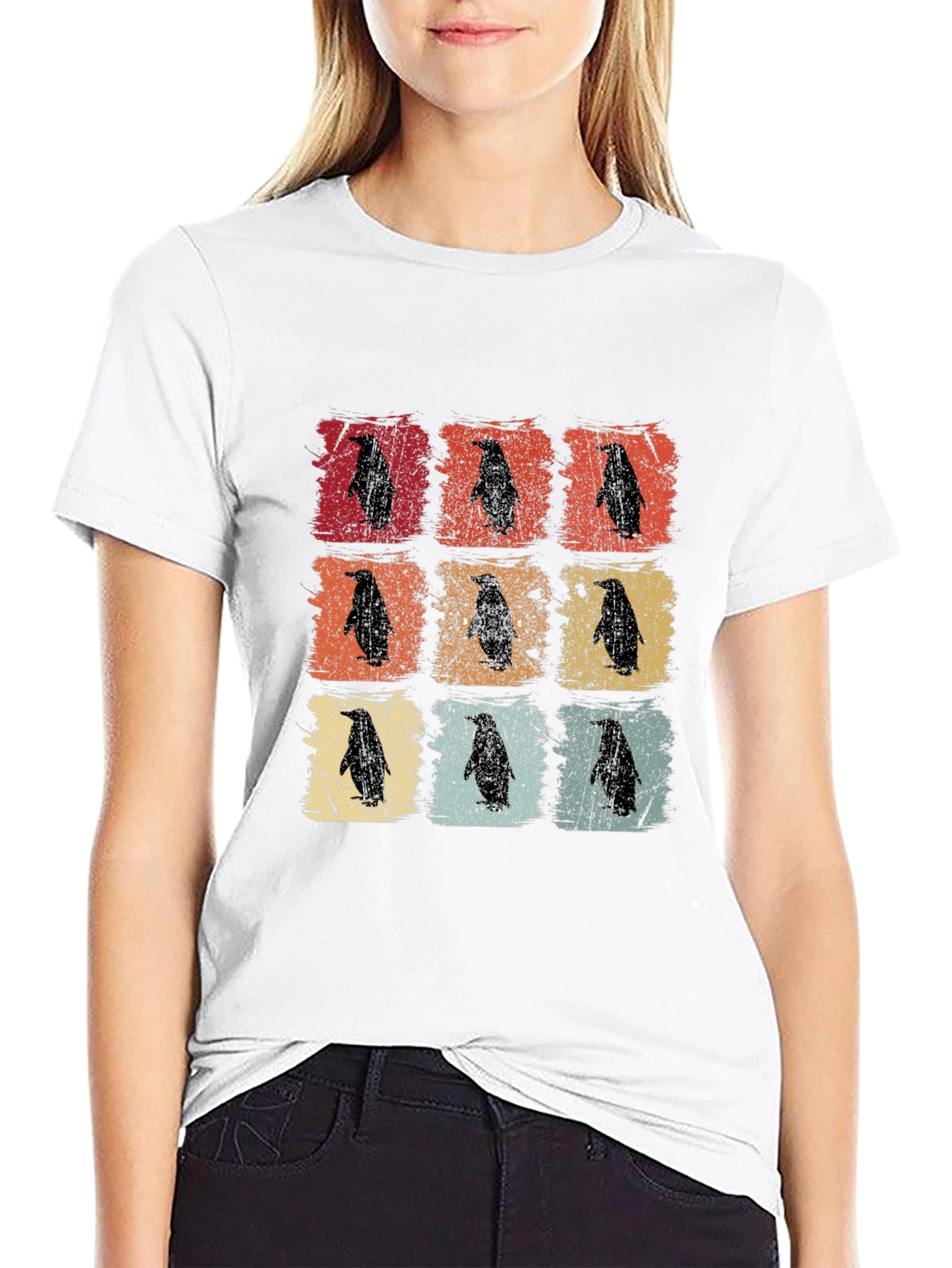 Retro Penguin T-Shirt - Vintage Style Graphic Tee
