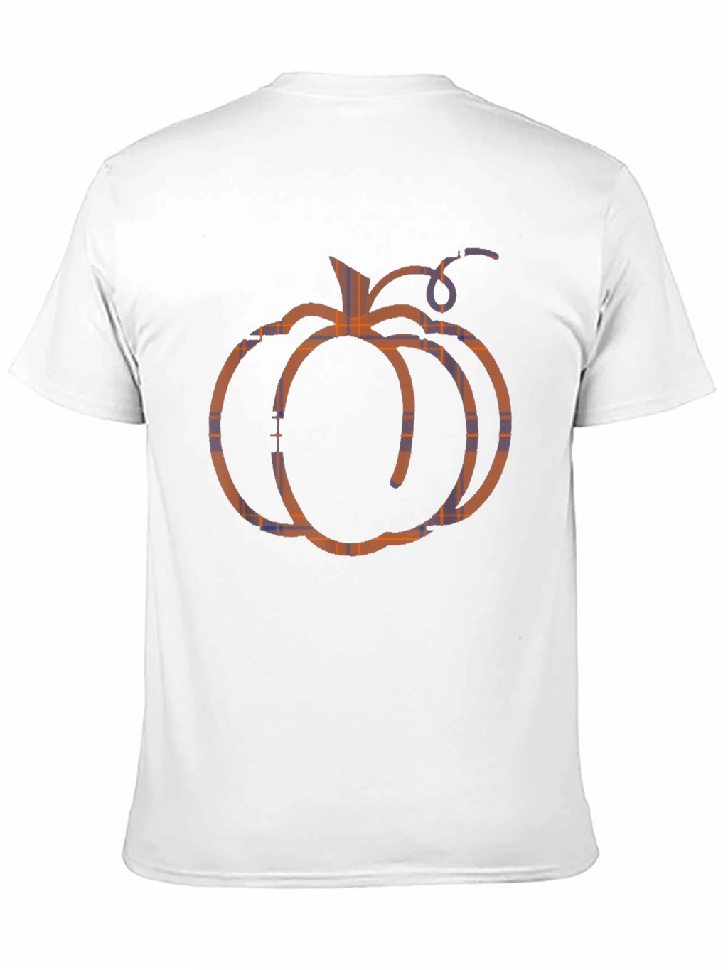 Pumpkin Plaid T-Shirt - Fall Season Apparel
