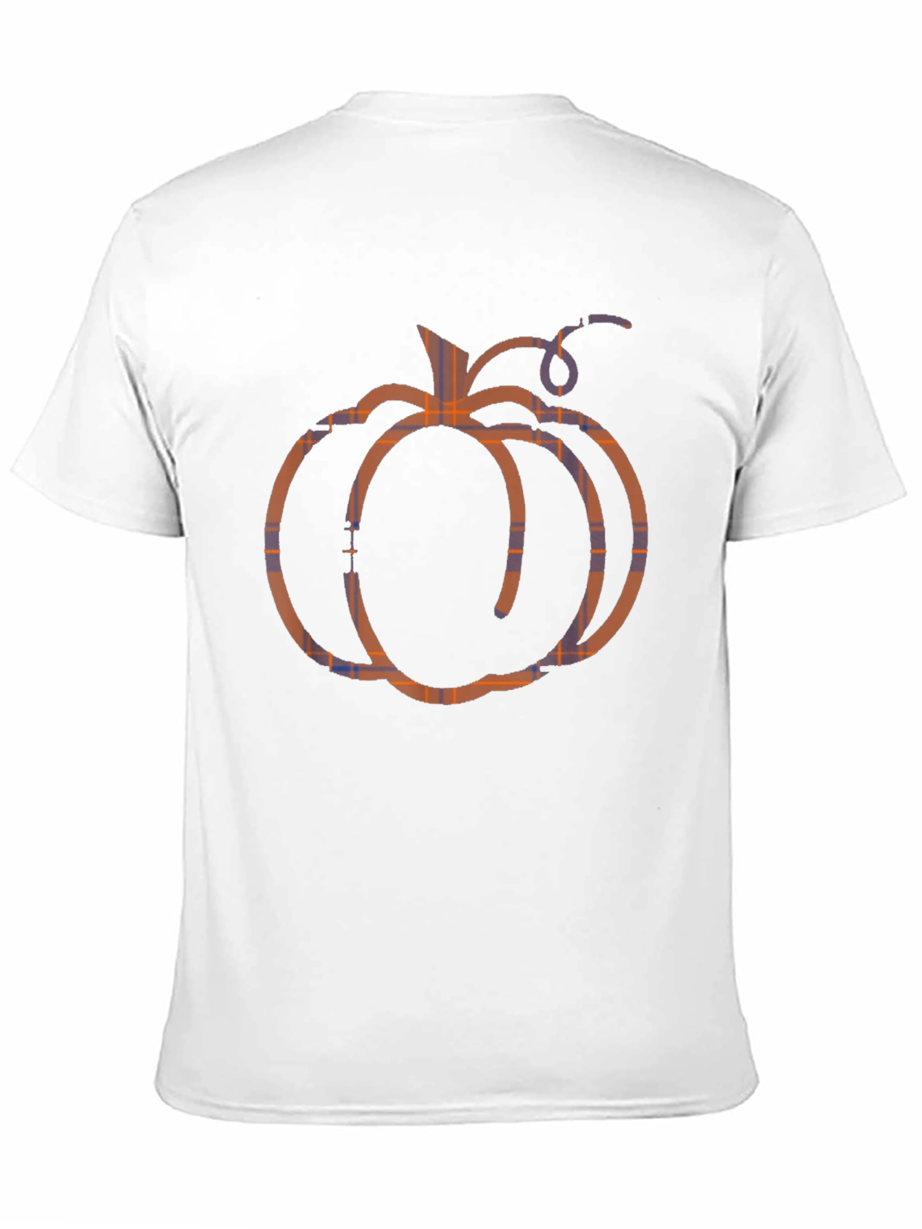 Pumpkin Plaid T-Shirt - Fall Season Apparel
