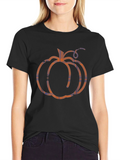Pumpkin Plaid T-Shirt - Fall Season Apparel
