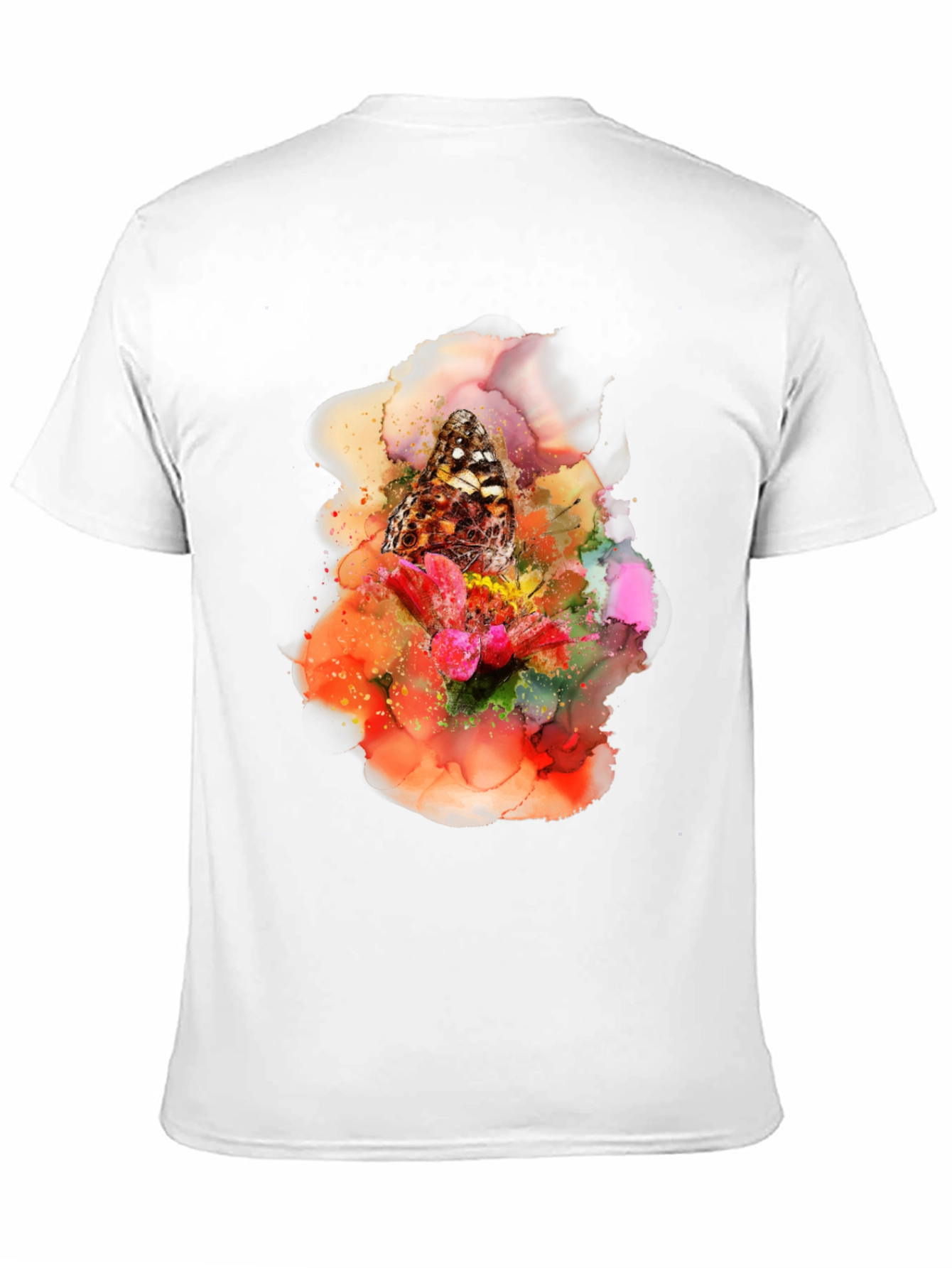 Butterfly Floral Art Graphic Tee