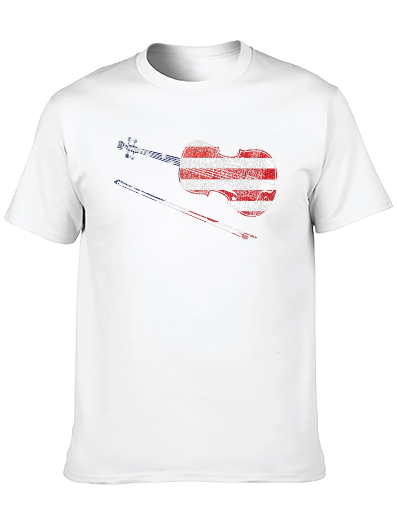 American Flag Violin T-Shirt