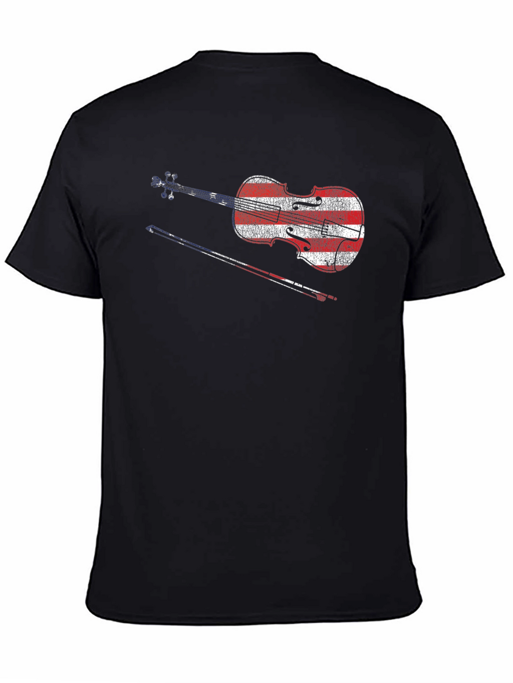 American Flag Violin T-Shirt