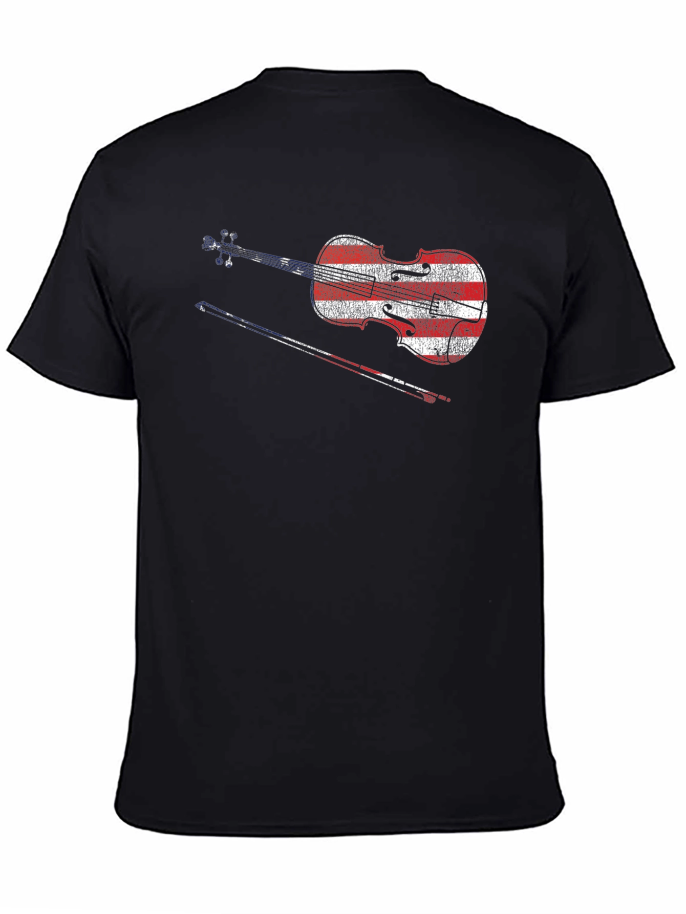 American Flag Violin T-Shirt