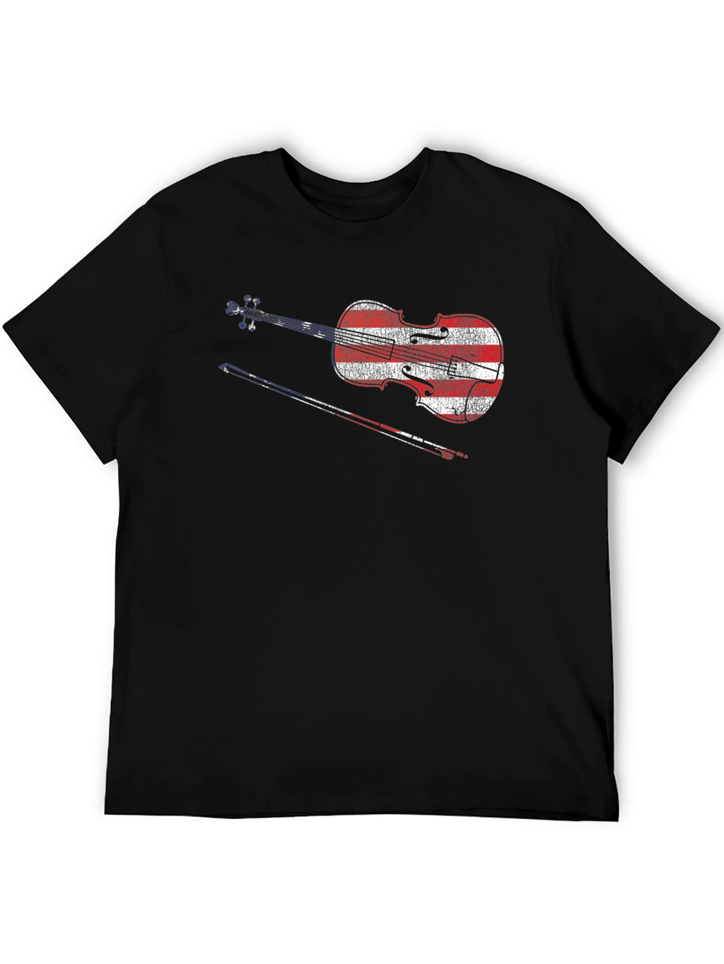 American Flag Violin T-Shirt