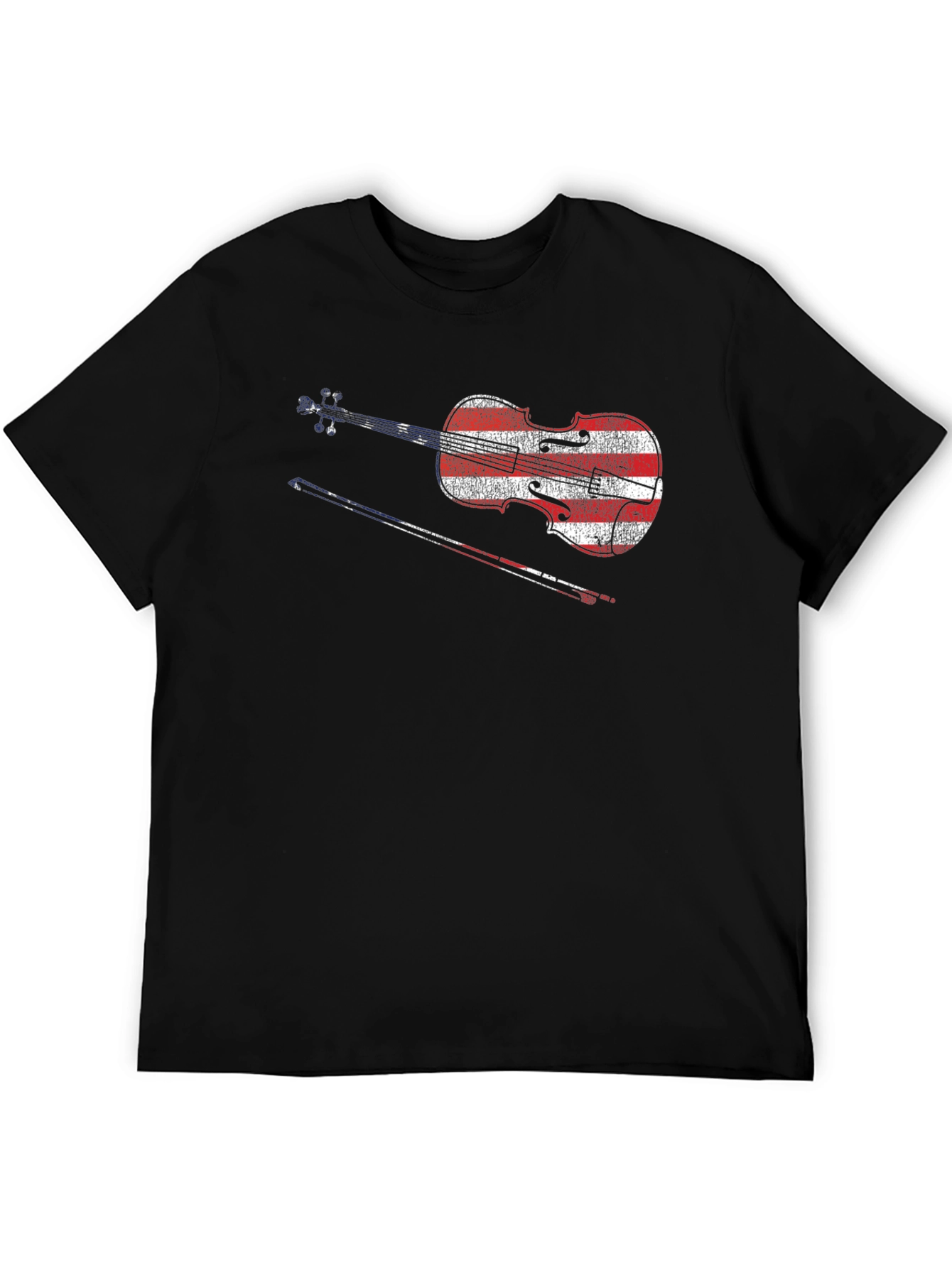 American Flag Violin T-Shirt