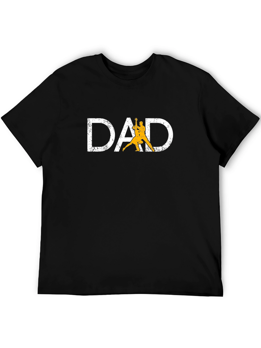 Dad Tango Graphic Tee - Black Cotton Shirt