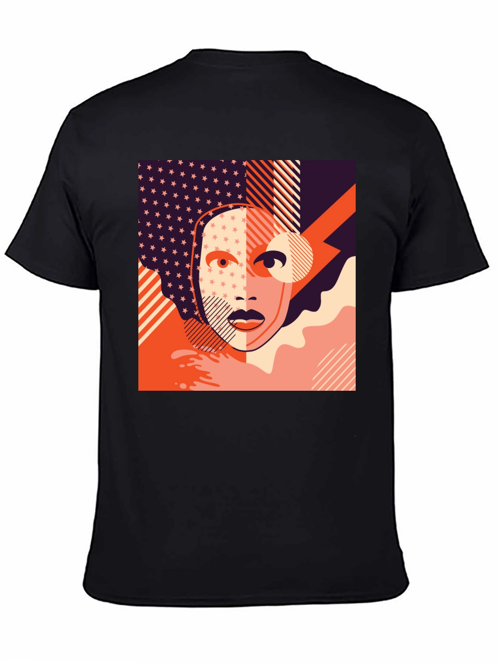 Abstract Face Graphic Tee - Modern Art T-Shirt